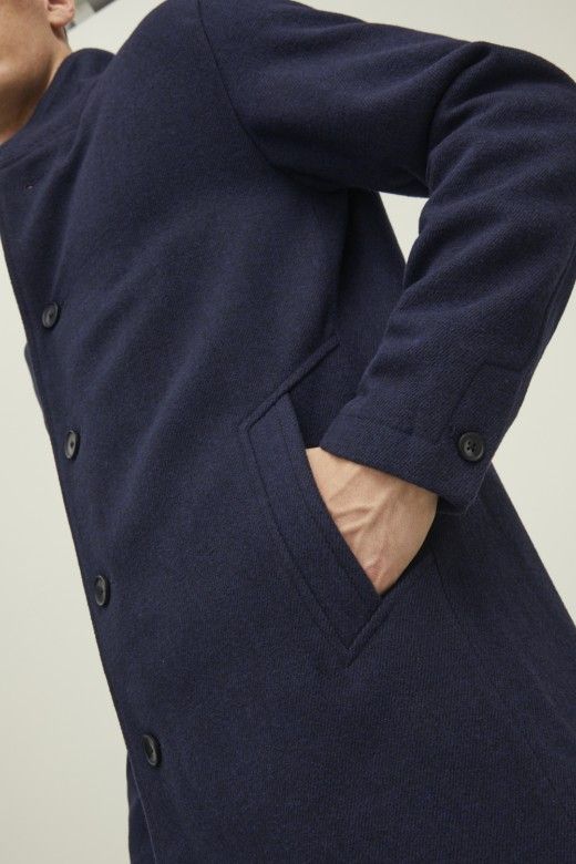 casaco Homem Wool Collum Jack Jones casaco Homem Wool Collum Jack Jones