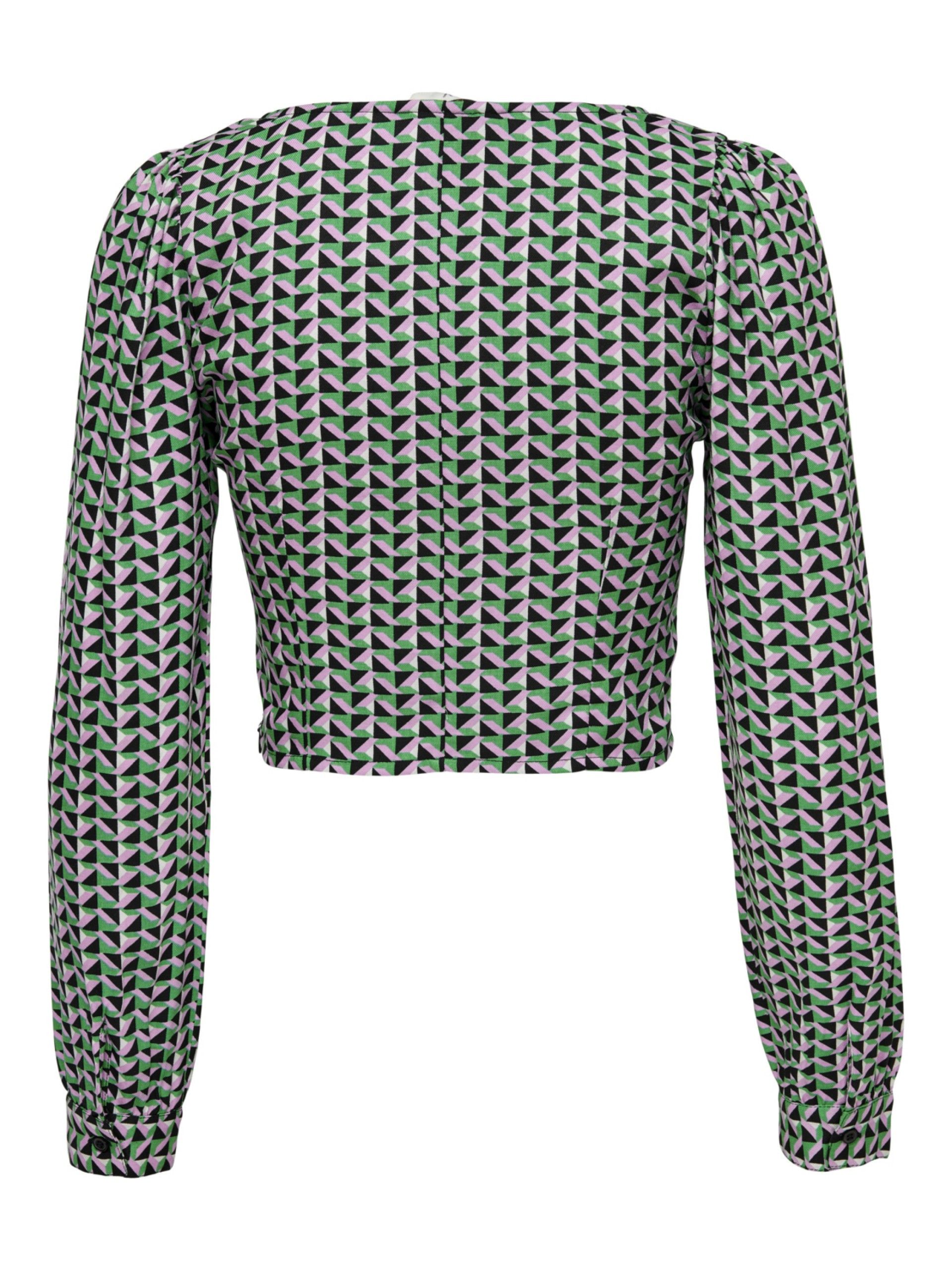 Top Senhora Elena Fitted Print Only