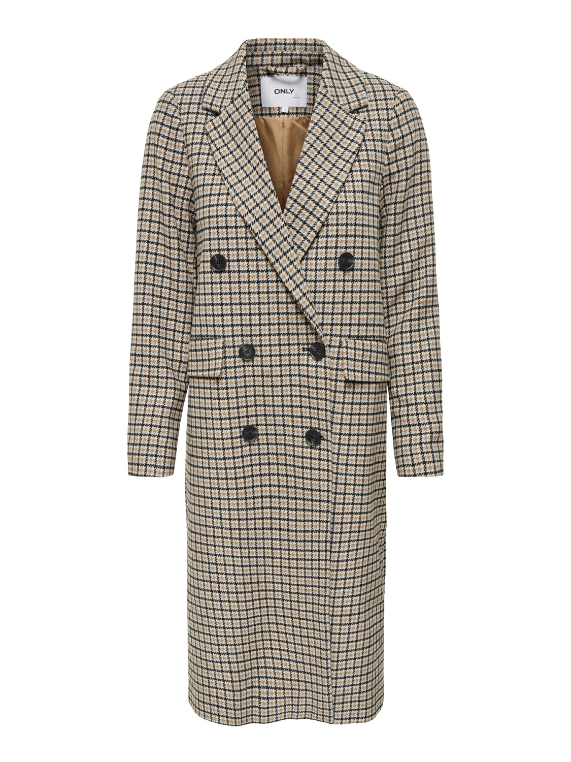 Casaco Senhora Xadrez Wool Peyton Only