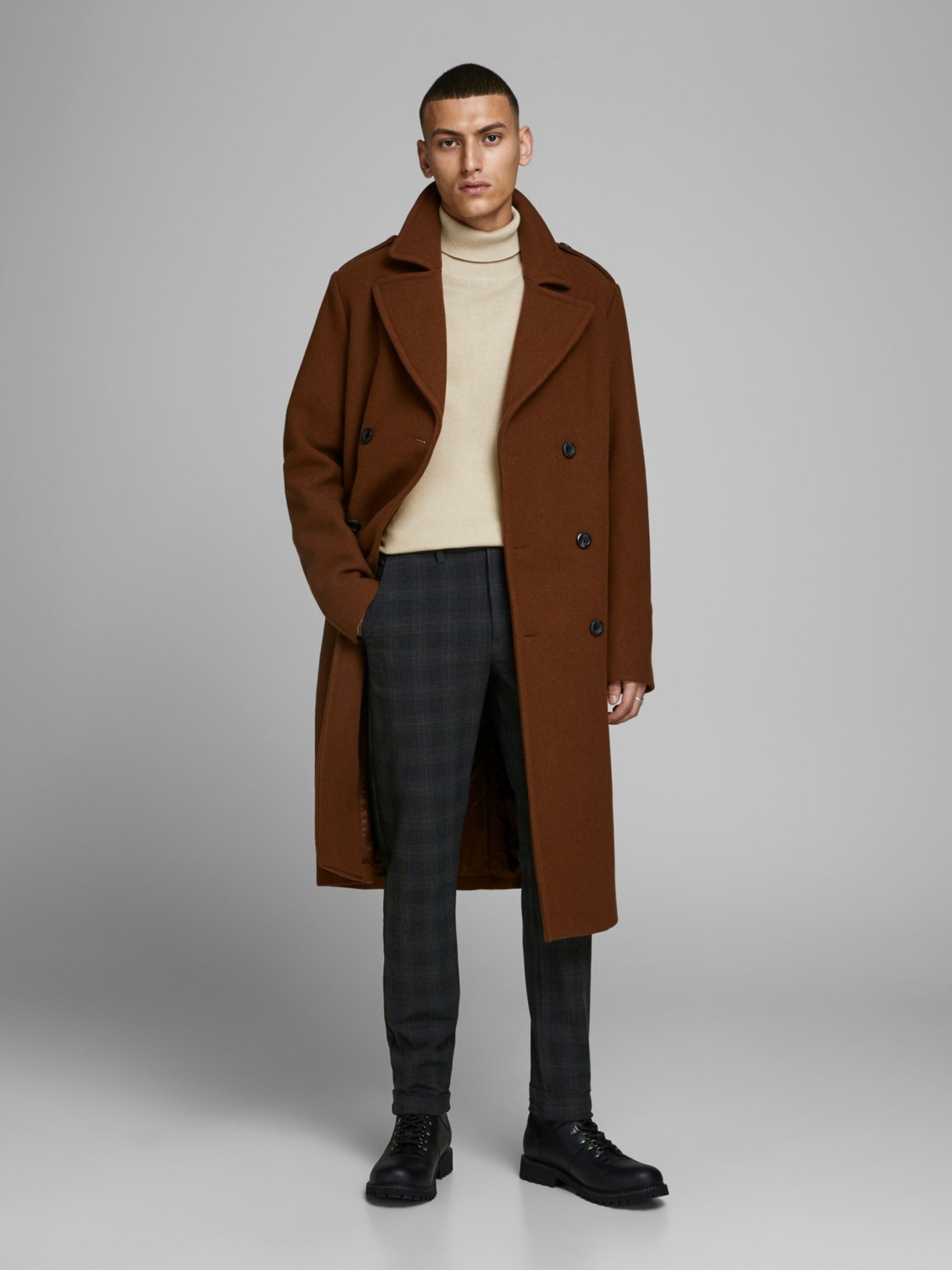 Malha Homem Gola Alta Emil Roll Jack Jones