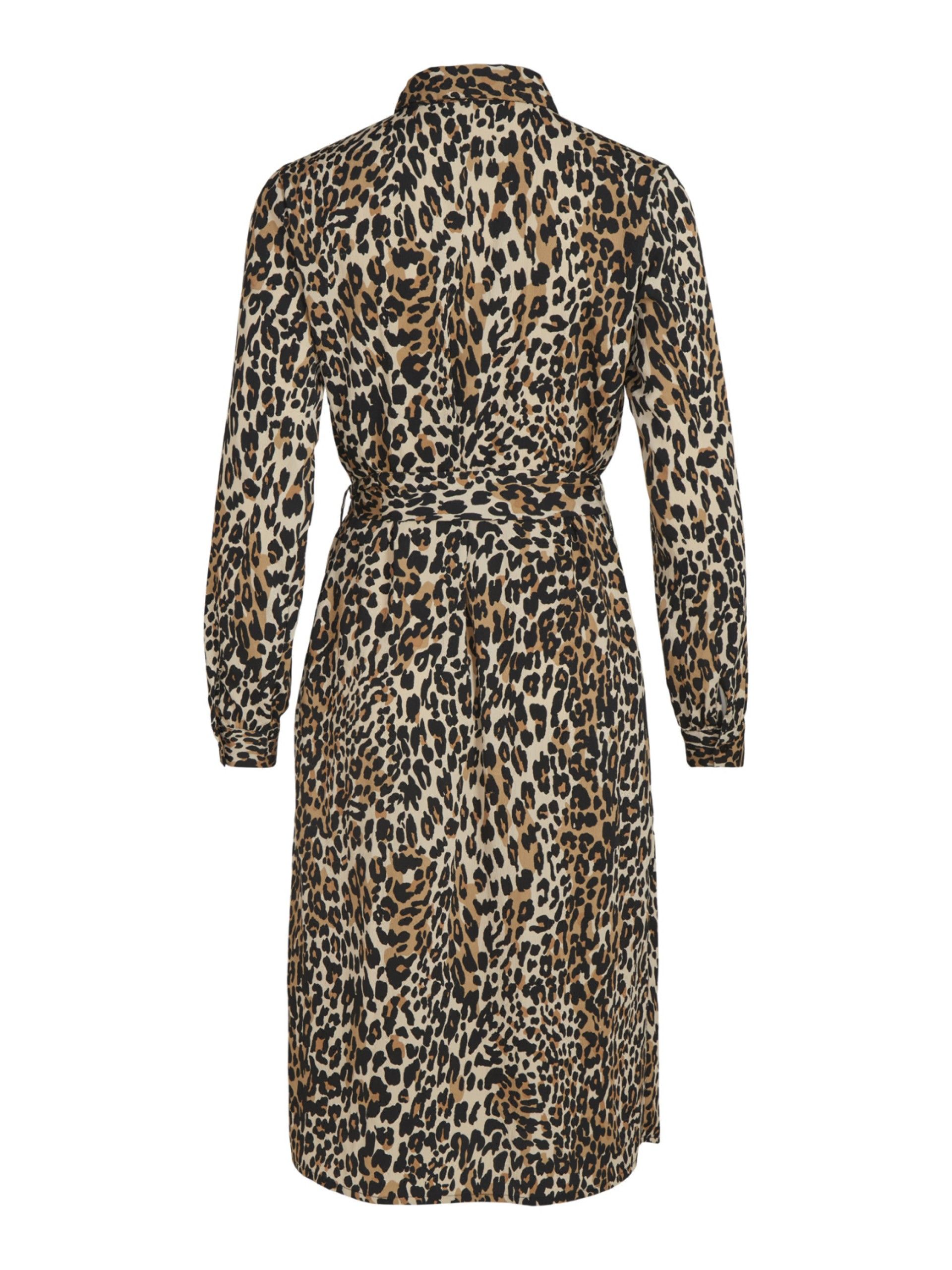 Vestido YANA Mid Leopardo VILA
