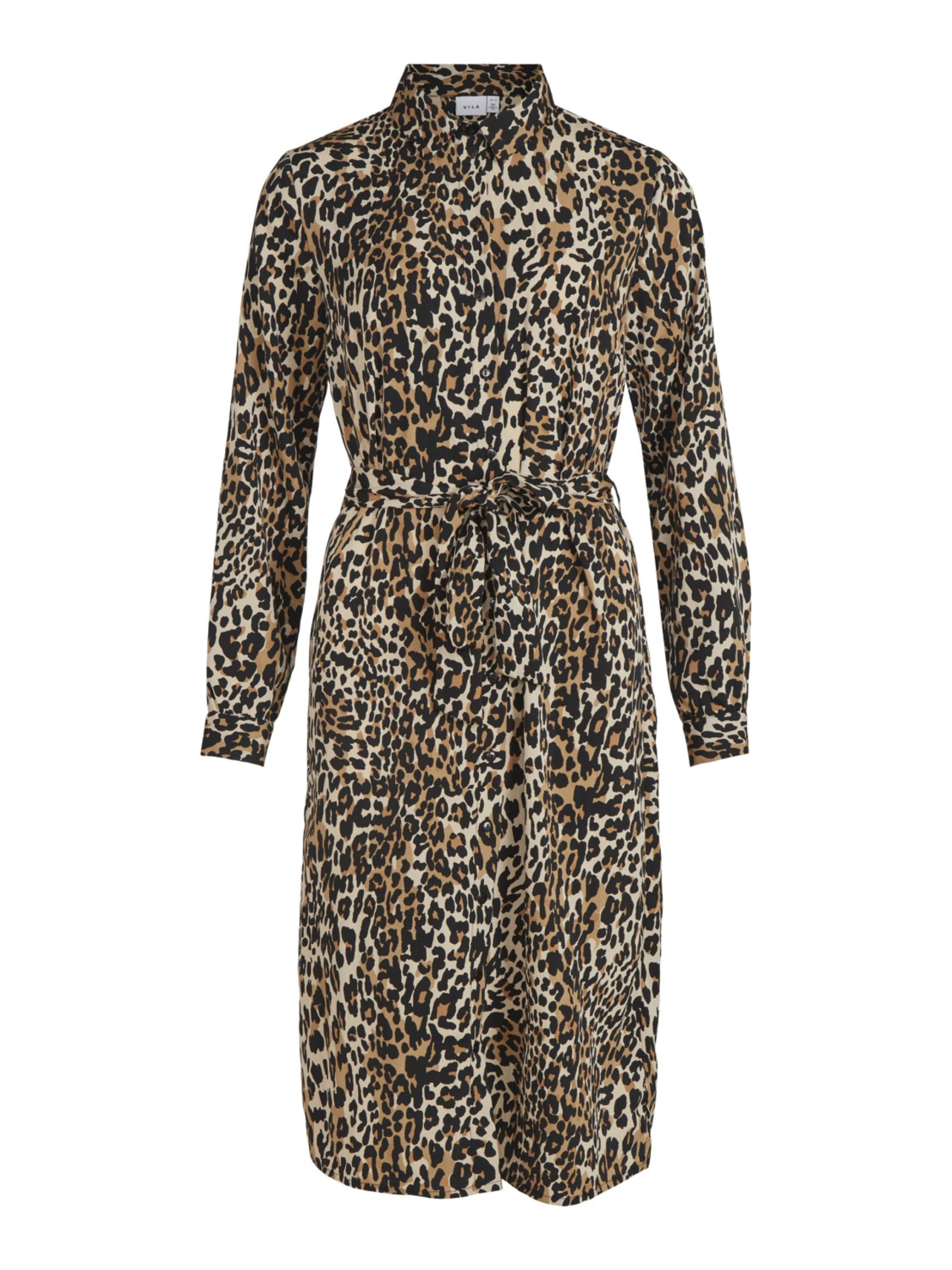 Vestido YANA Mid Leopardo VILA