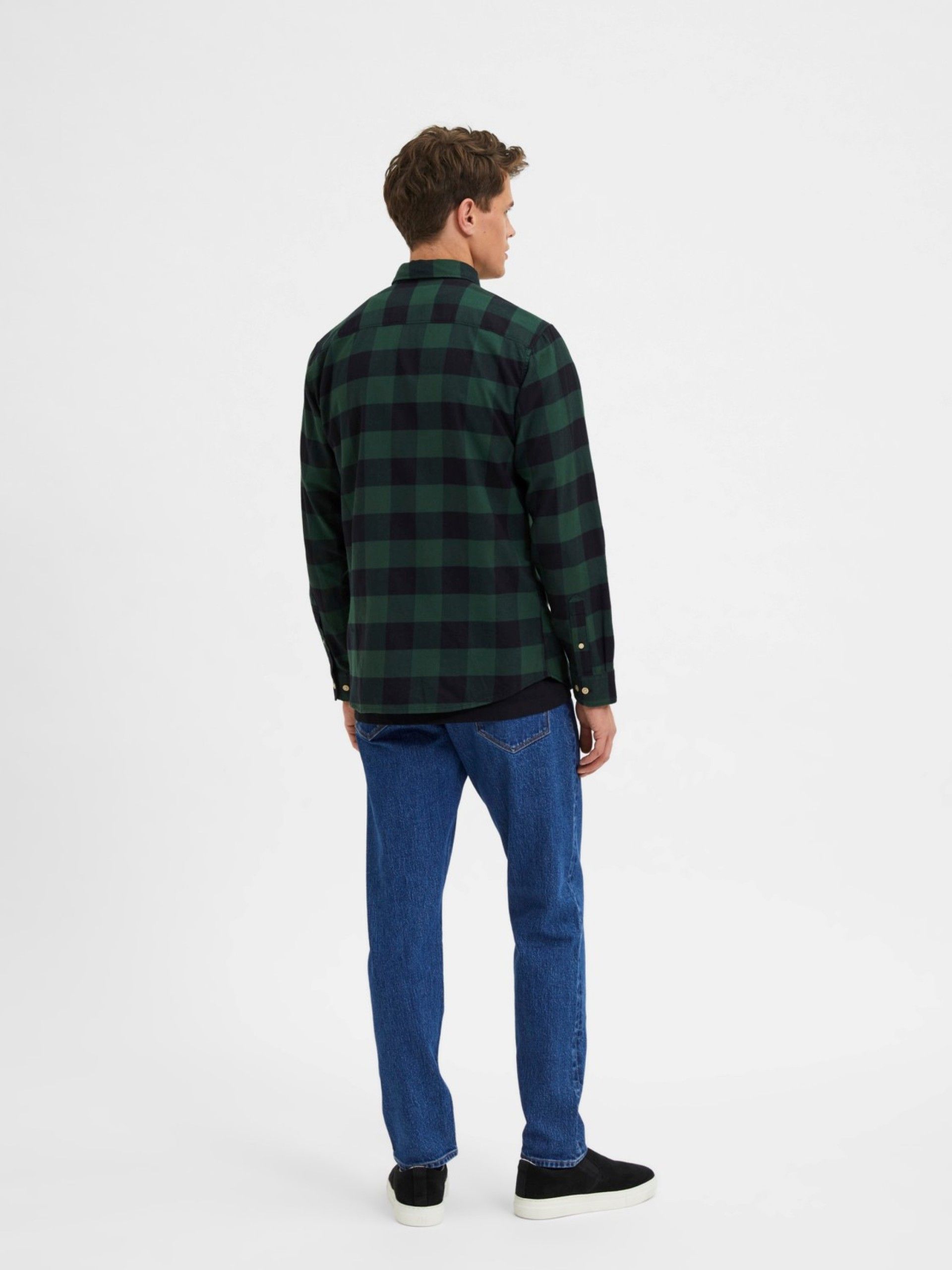 Camisa Homem Flanel Xadrez Slim SELECTED