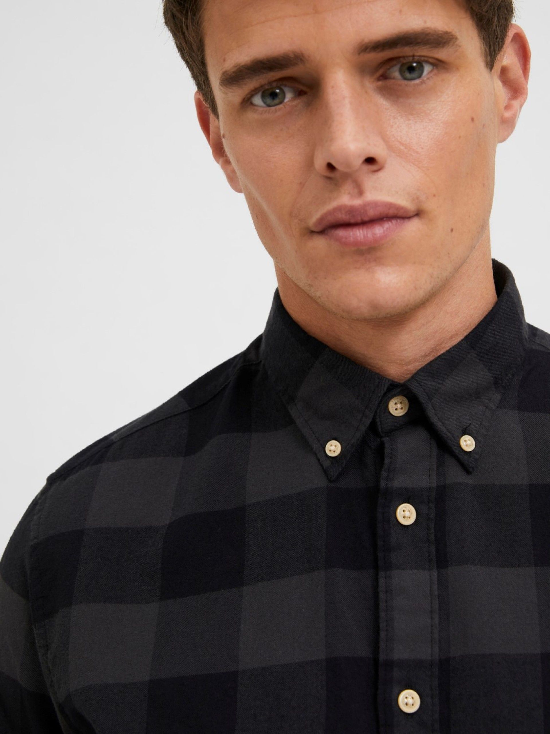 Camisa Homem Flanel Xadrez Slim SELECTED