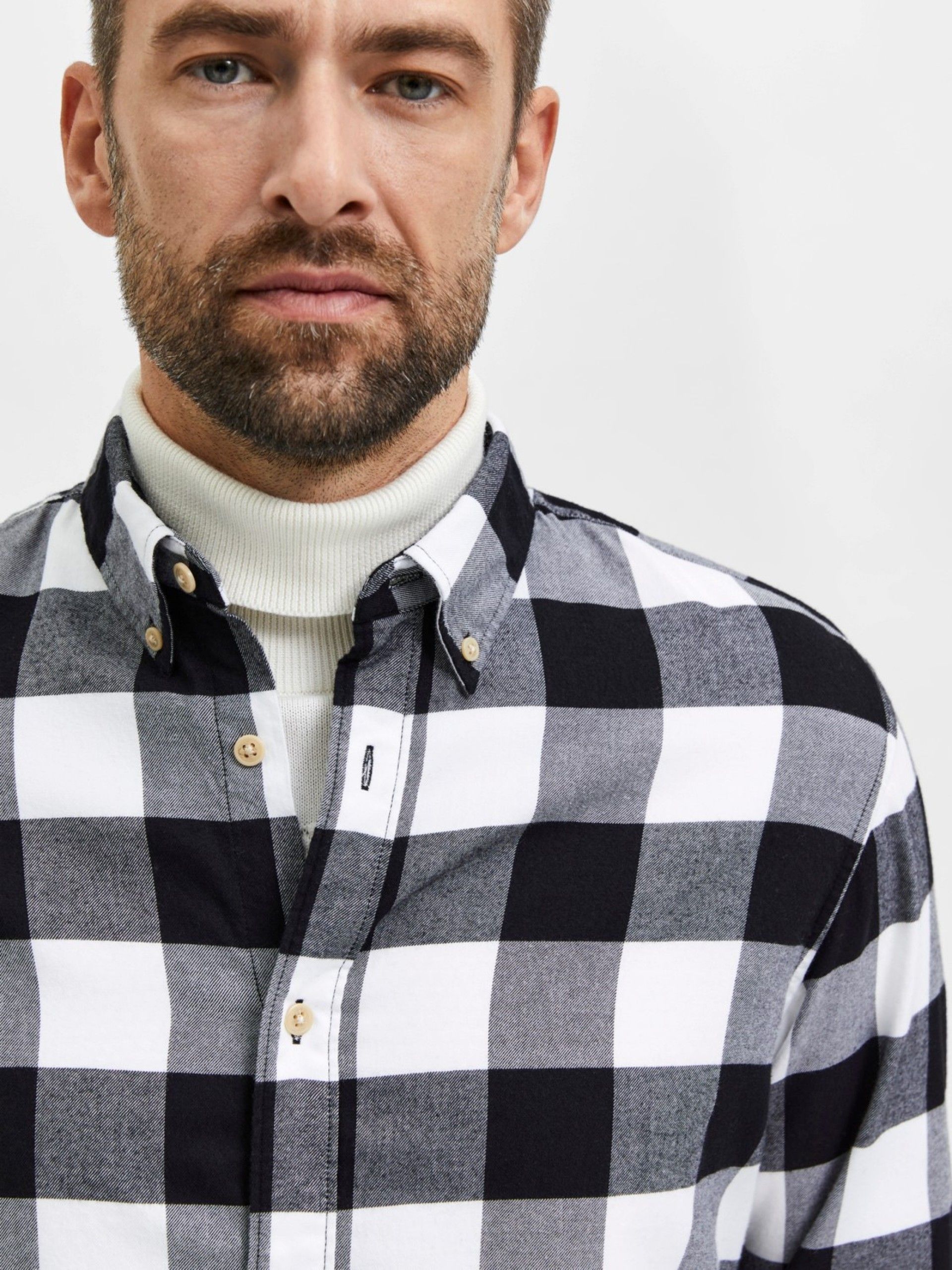 Camisa Homem Flanel Xadrez Slim SELECTED