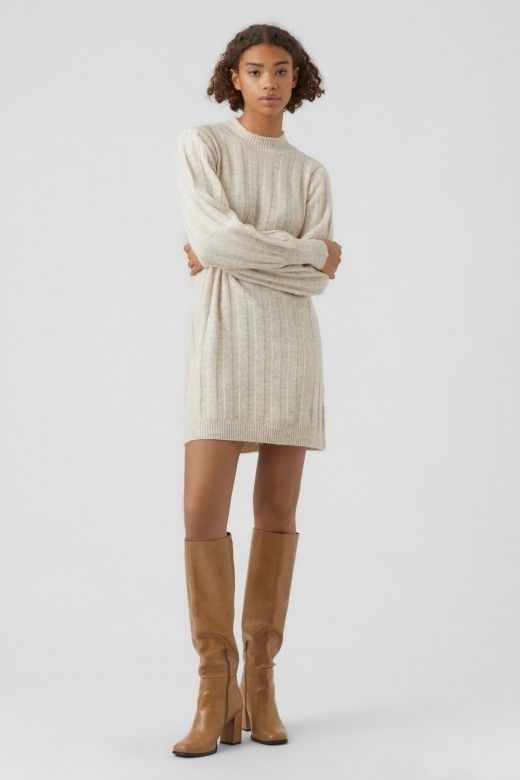 Vestido Malha ALANIS Meia Gola VERO MODA. Vestido Malha ALANIS Meia Gola VERO MODA.