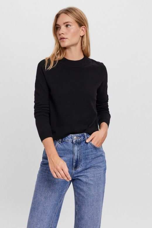 Malha Senhora Happiness Maia gola Vero Moda Malha Senhora Happiness Maia gola Vero Moda