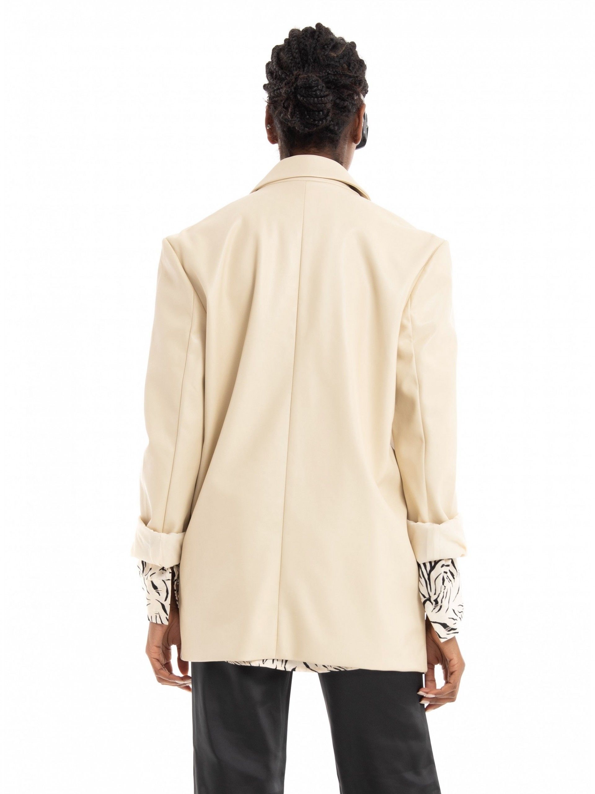 Blazer Senhora Faux Leather Olivia Vero Moda