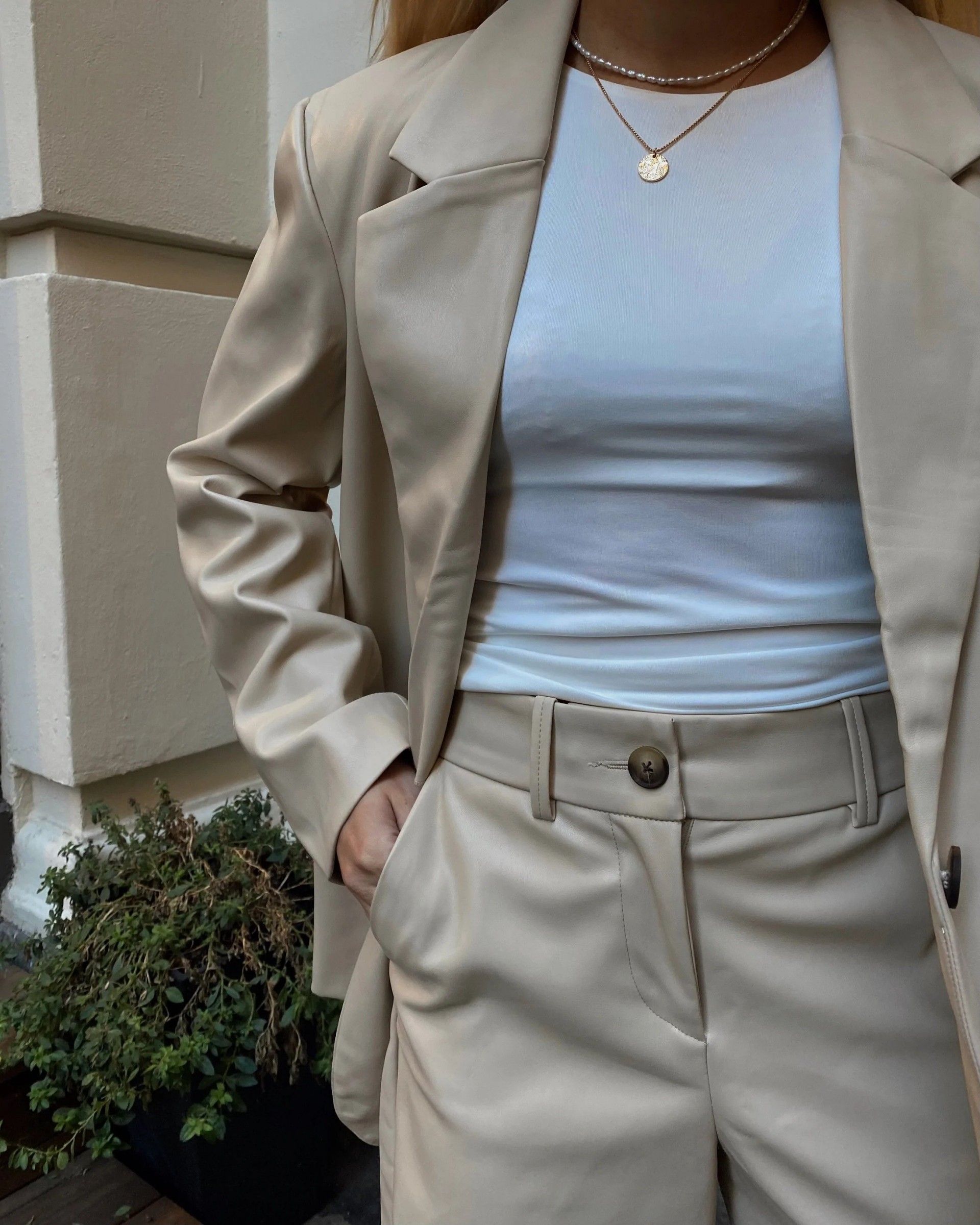 Blazer Senhora Faux Leather Olivia Vero Moda