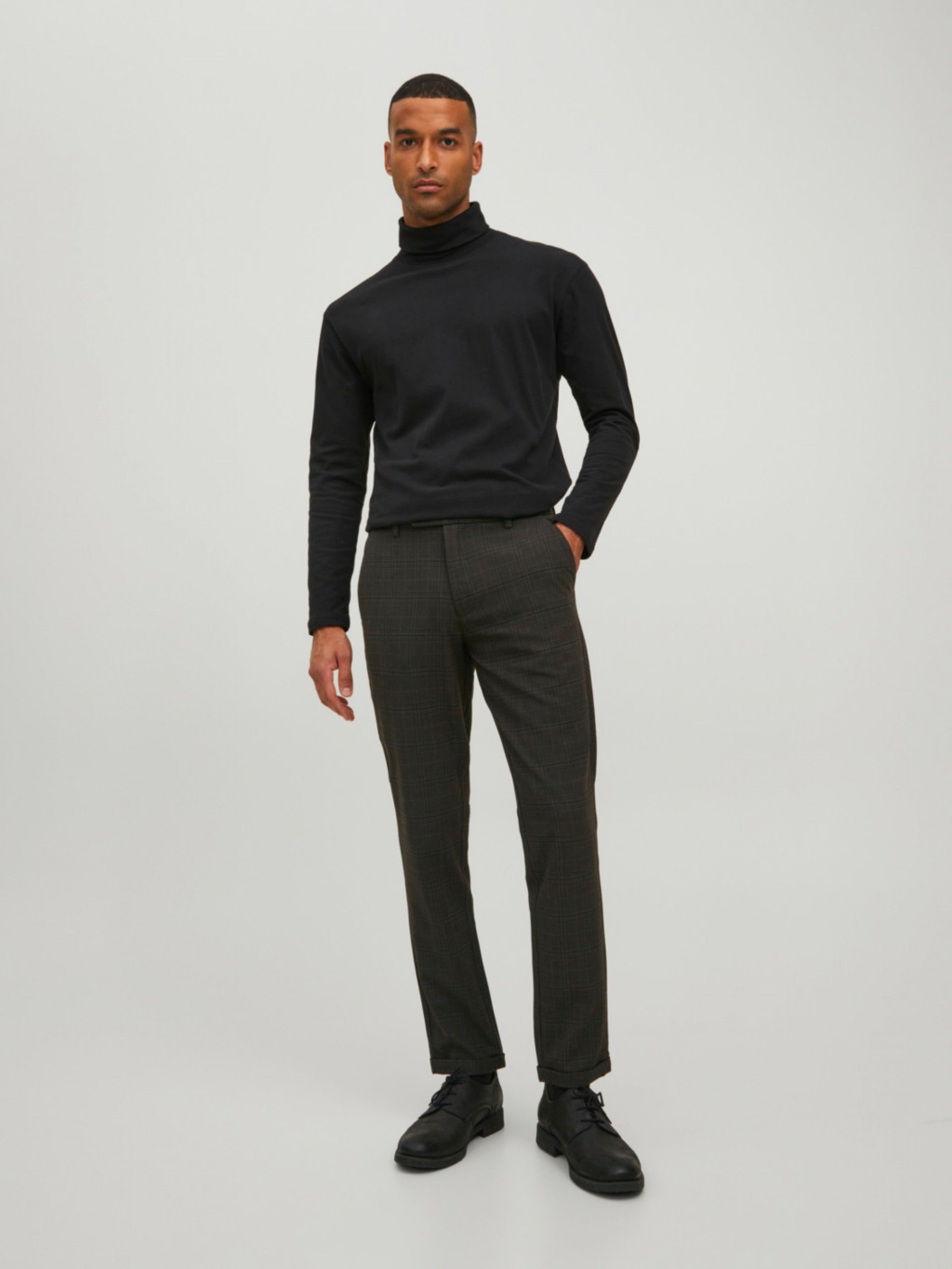 Calça Chino Homem Xadrez Marco Jack Jones