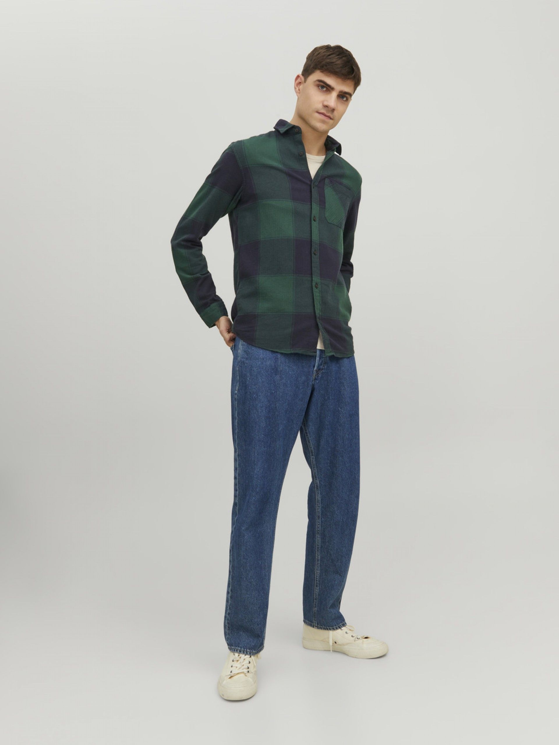 Camisa Owen xadrez confort Jack Jones