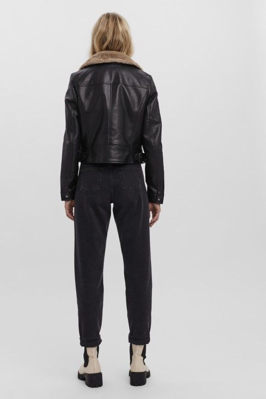 Casaco Mulher Ecopele com pelo interior Vero Moda Casaco Mulher Ecopele com pelo interior Vero Moda