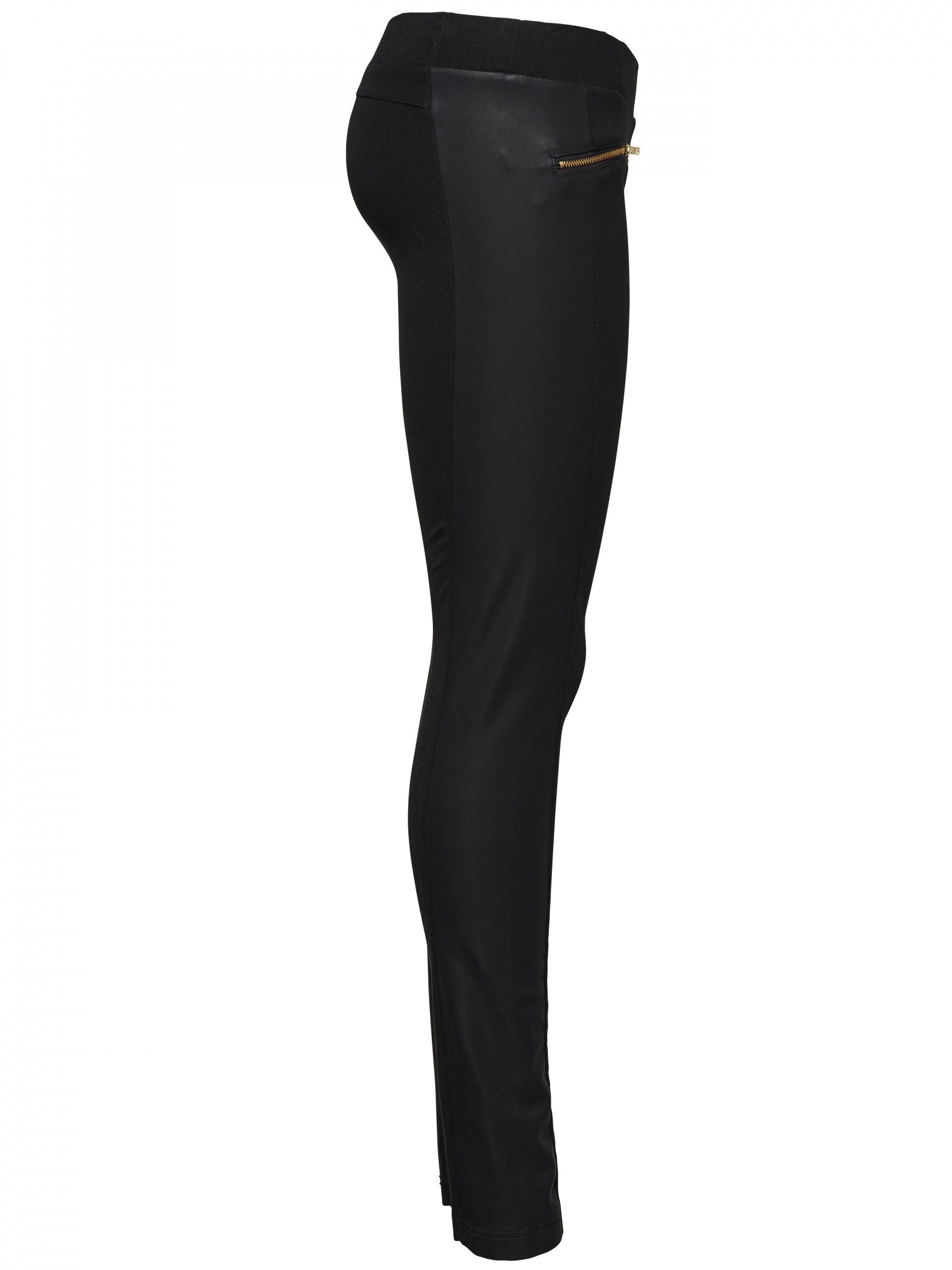 Leggins ONLY com detalhe em ecopele cor preta