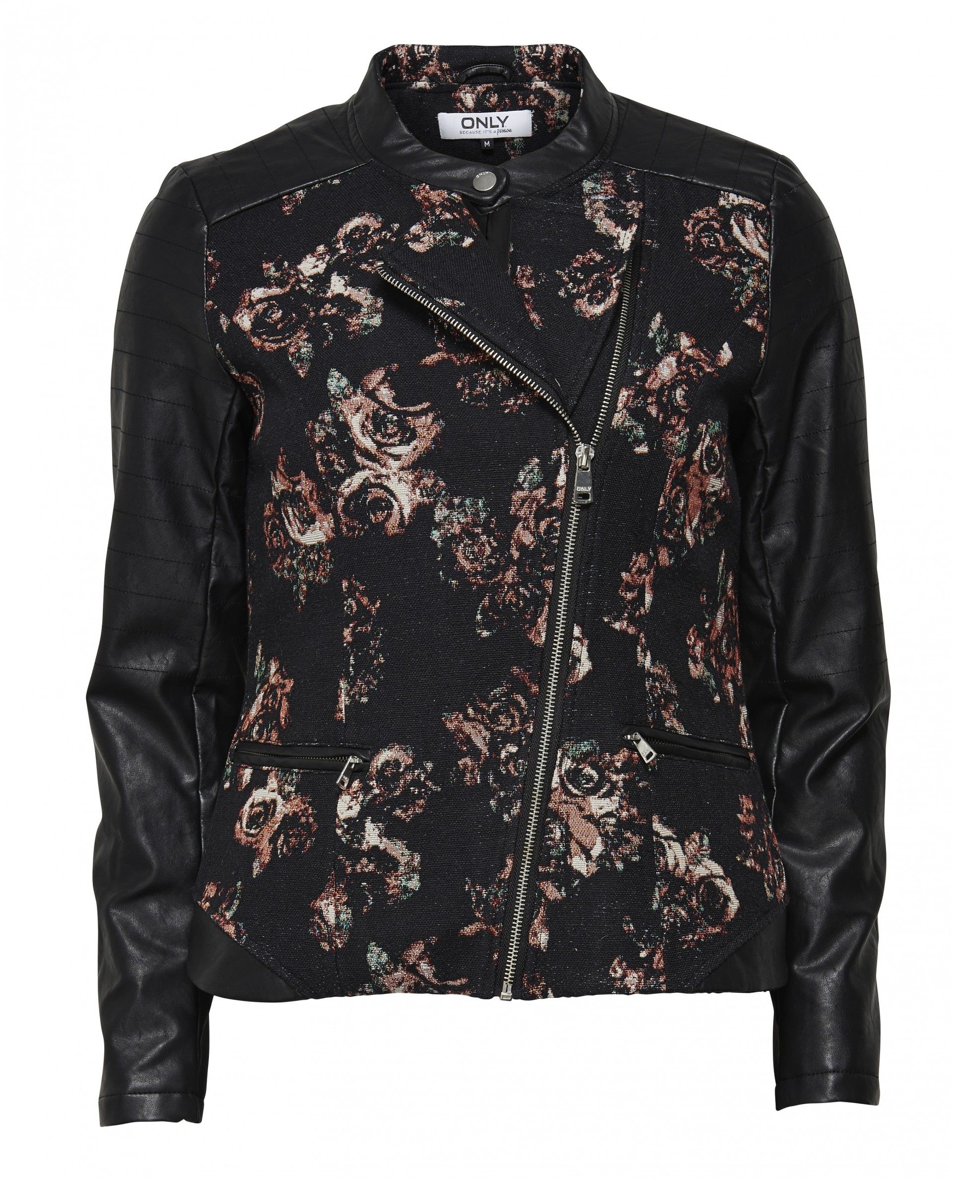 Casaco ONLY FLORAL JAQUARD BIKER