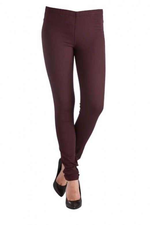 Legging PIECES FUNKY FOXY WINE RED