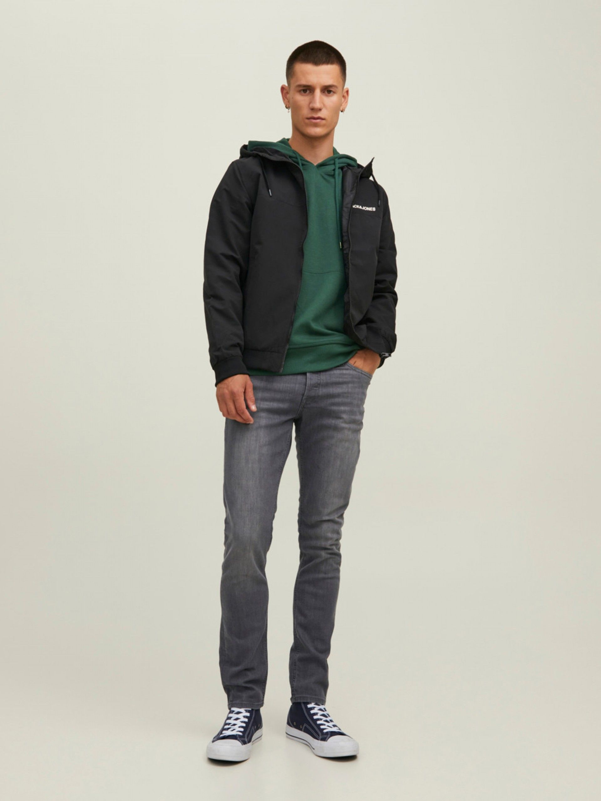 Sweatshirt Hood Basic Jack Jones