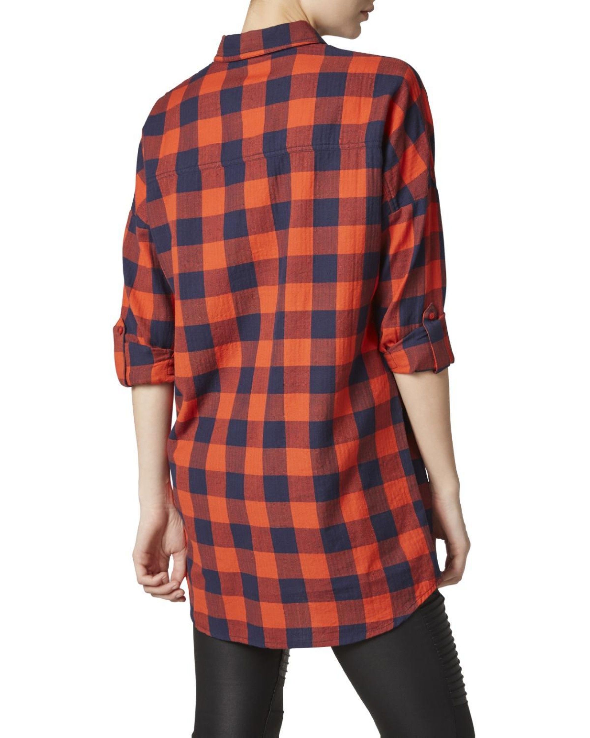 Camisa Noisy may ERIK Xadrez Comprida