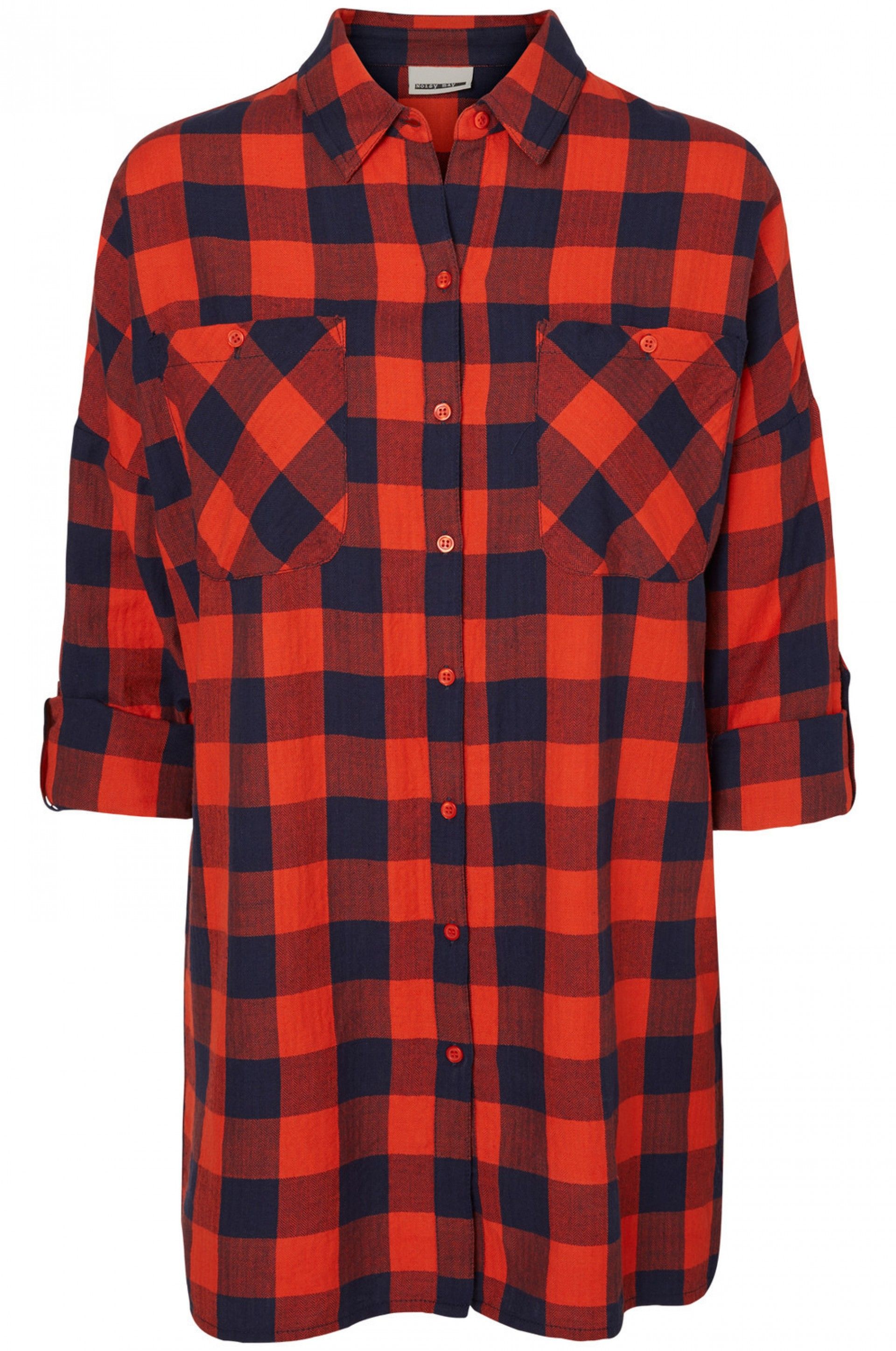 Camisa Noisy may ERIK Xadrez Comprida