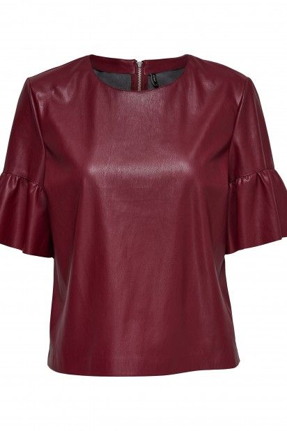 Top ONLY EMMA S/S Faux Leather