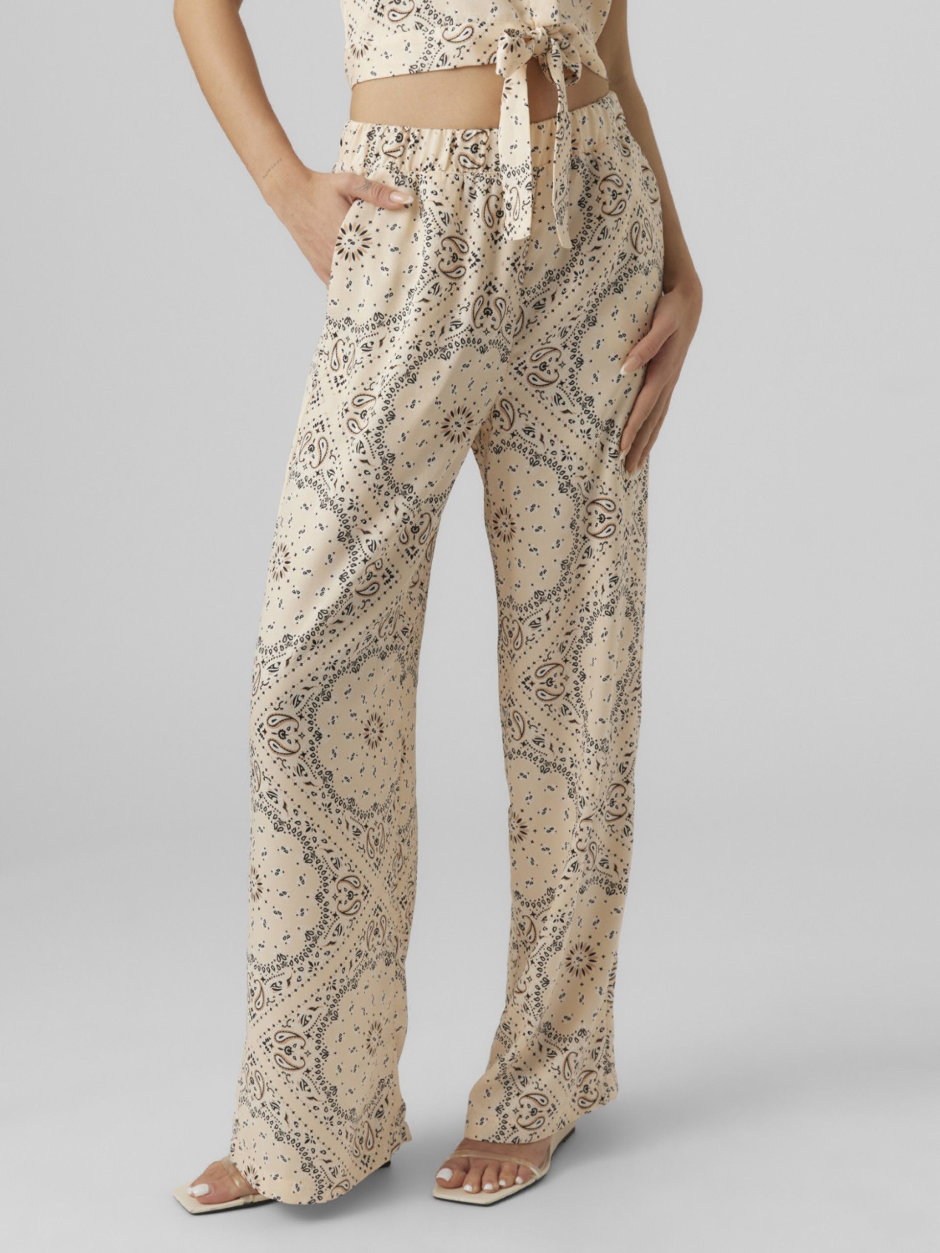 Calça Mulher RINA HW Print VERO MODA