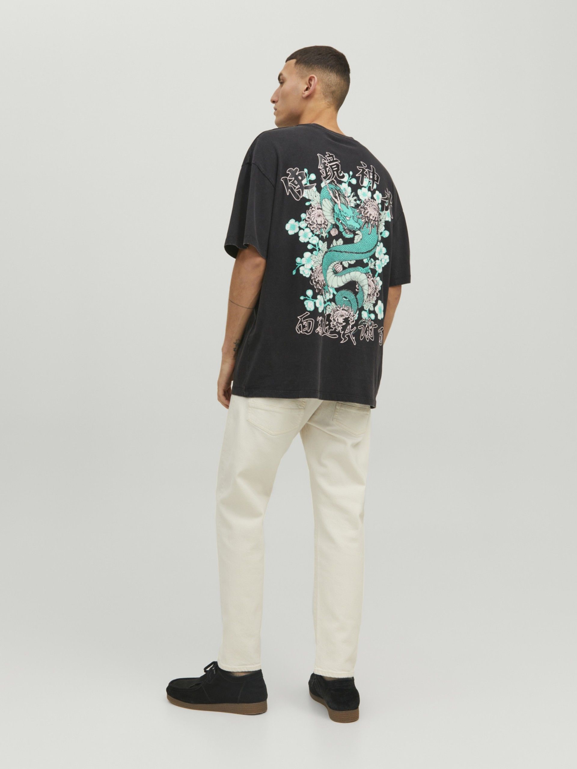 Calça Jeans Homem Frank Cropped Jack & Jones cor Bege