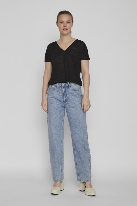 Top AMER Decote V S/S VILA Top AMER Decote V S/S VILA