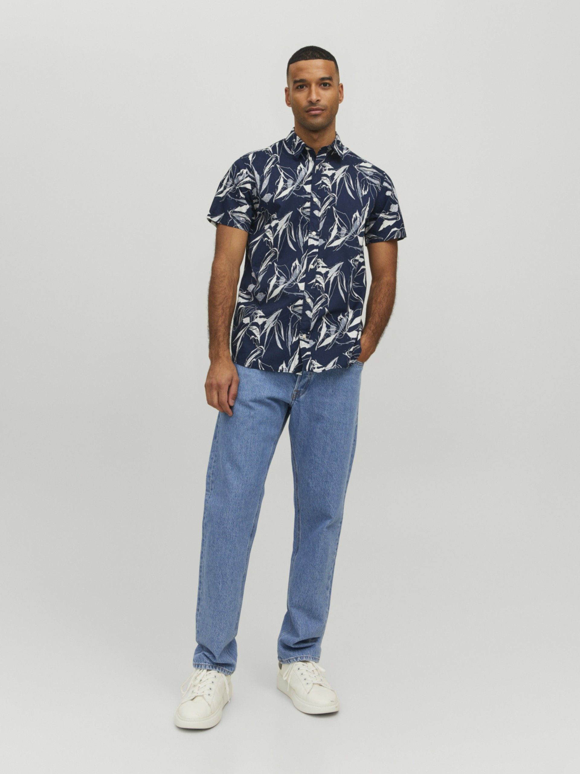 Camisa CRAYON SS Print Jack Jones