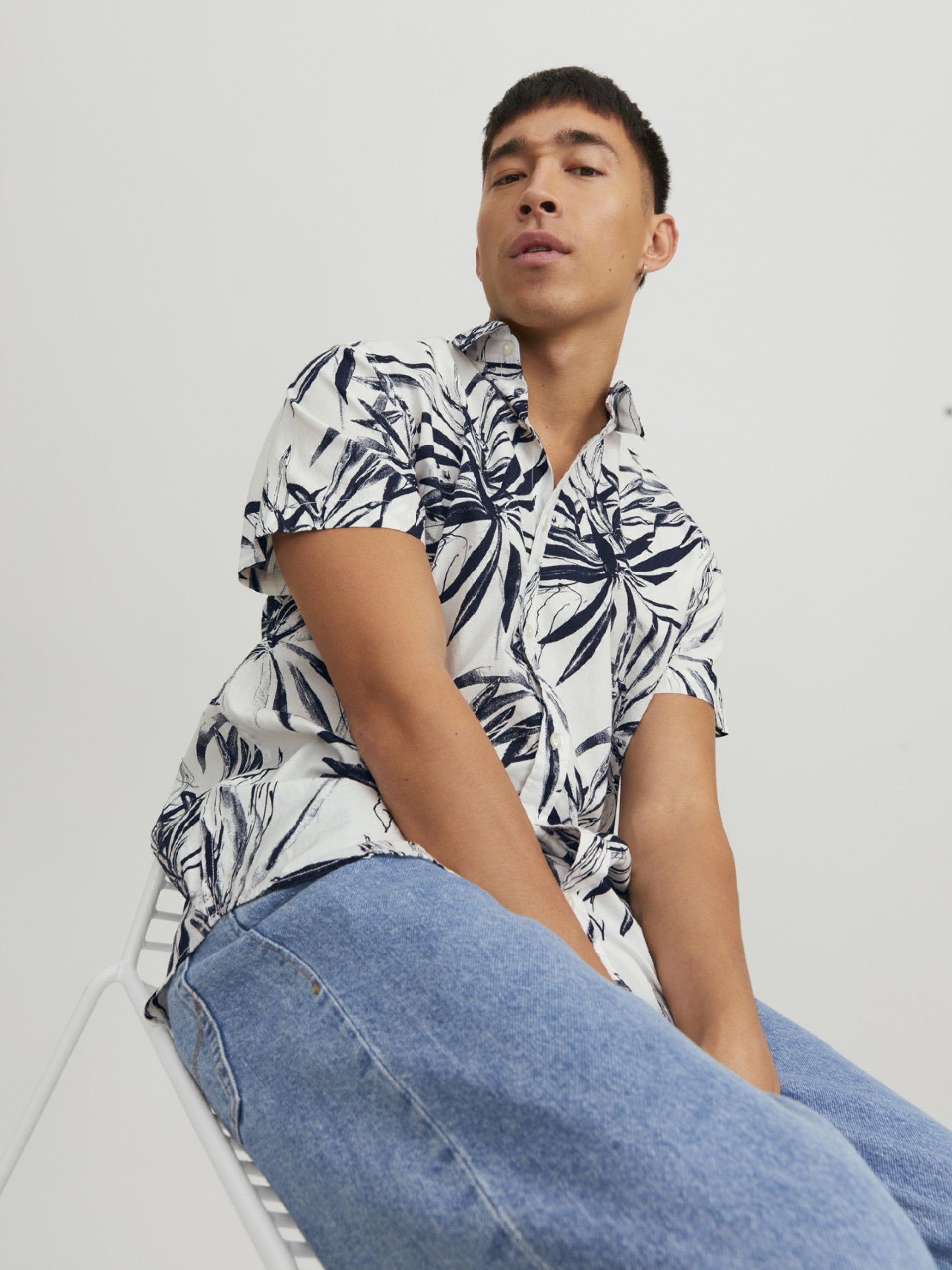 Camisa CRAYON SS Print Jack Jones