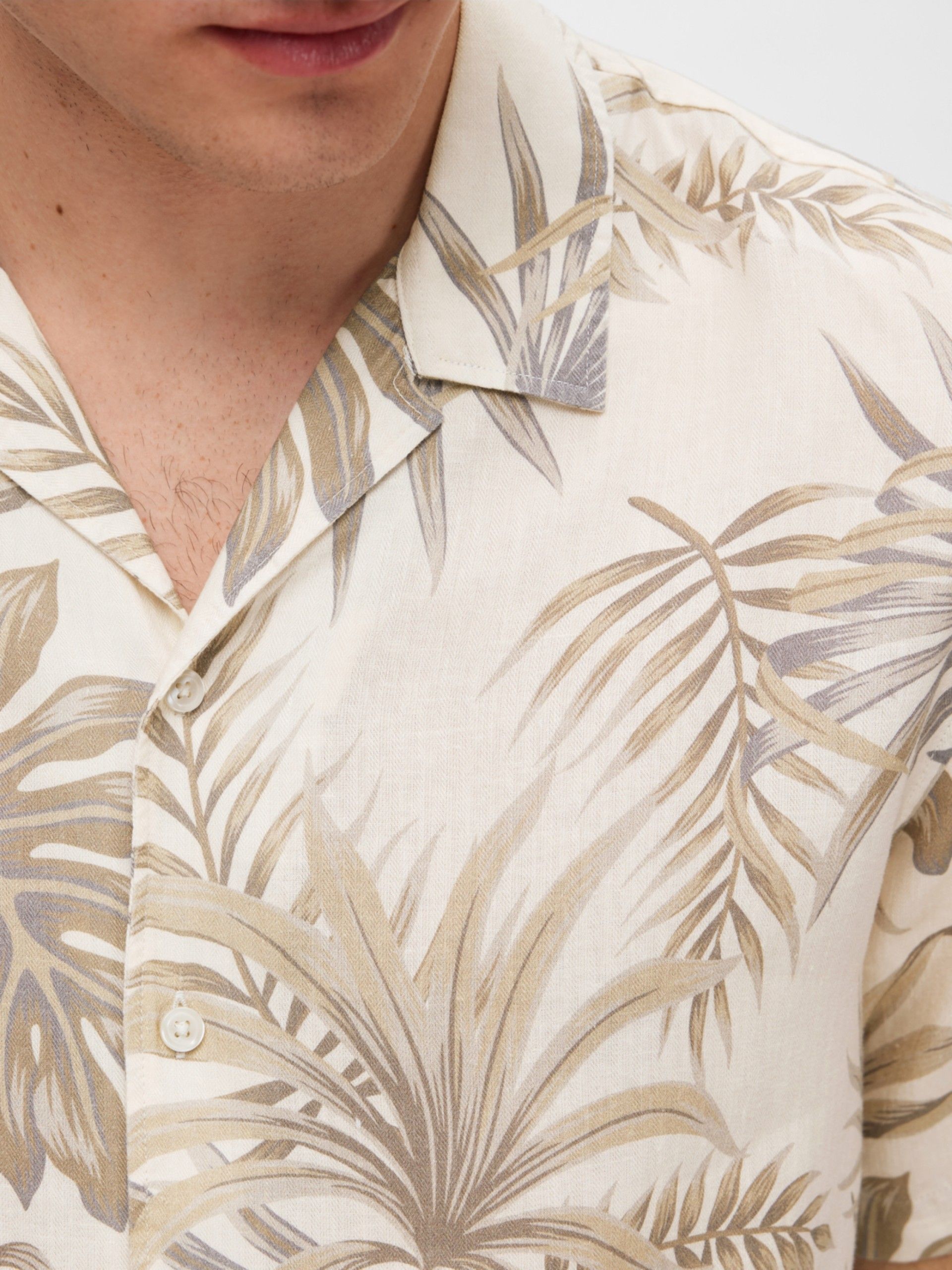 Camisa RELAX-NO-AOP V Print ss SELECTED