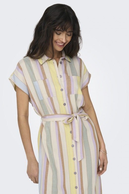 Vestido Camisa TINE Hannover Multicors ONLY