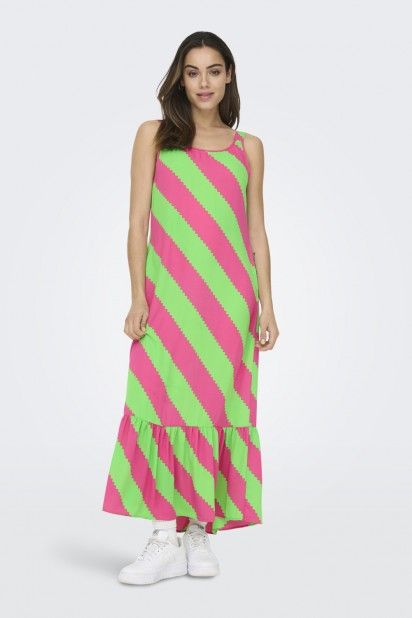 Vestido ALMA Comprido Print Multicores ONLY