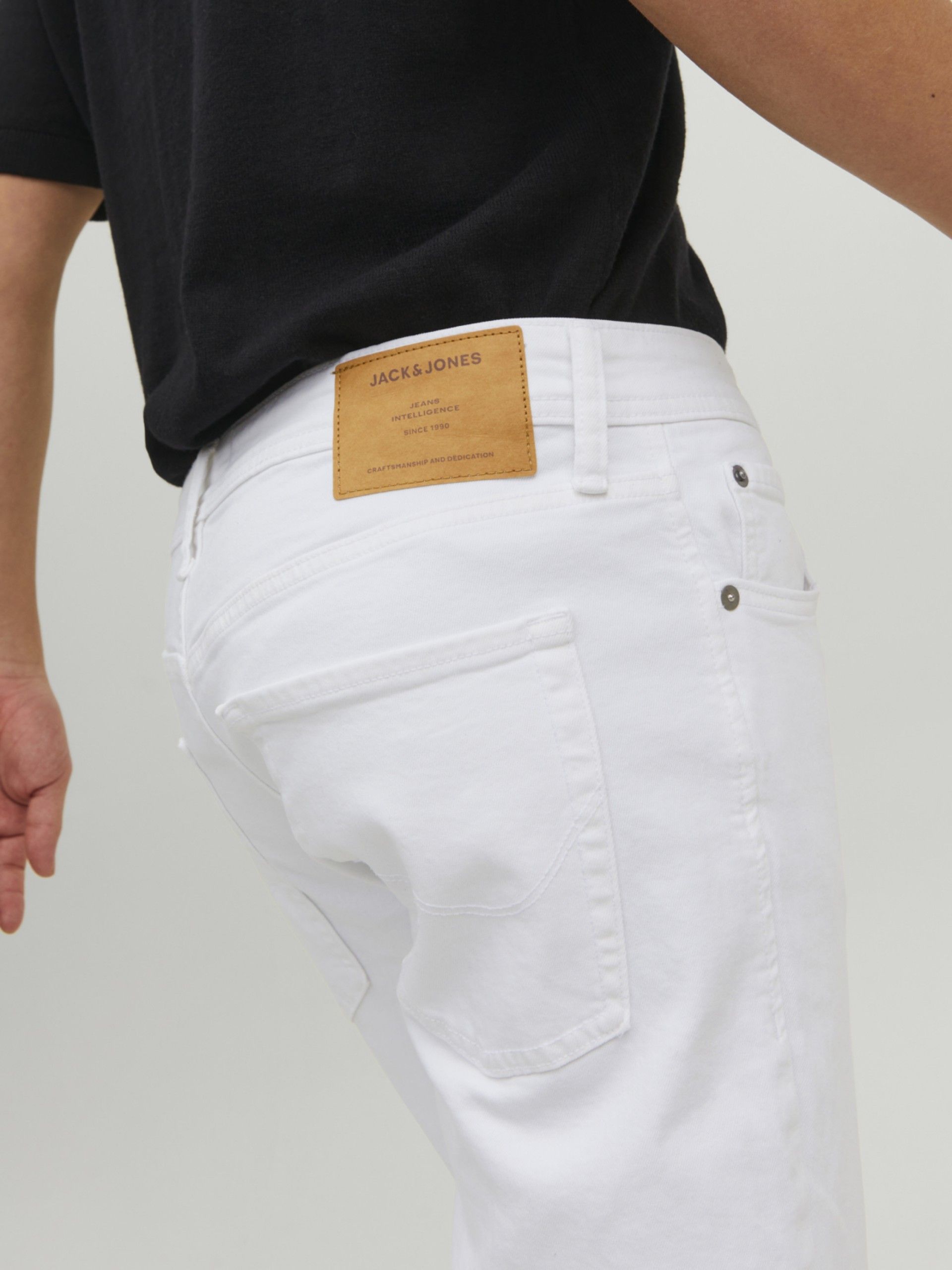 Calça Homem Jeans Branca GLENN Original Jack Jones