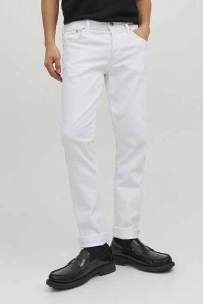 Calça Homem Jeans Branca GLENN Original Jack Jones