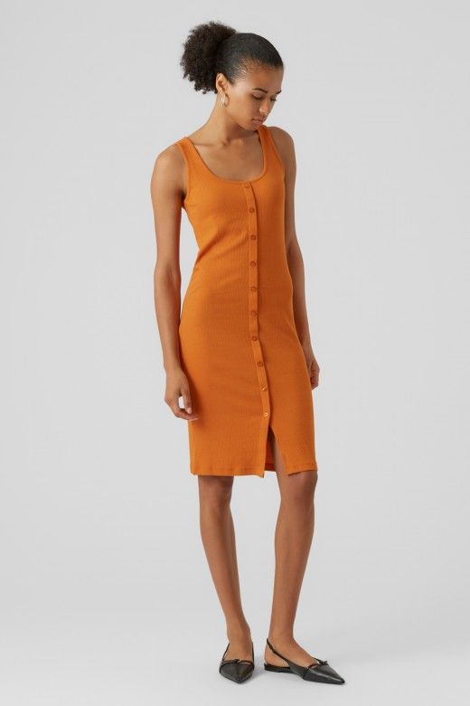 Vestido FLORENTINA JRS Botão VERO MODA Vestido FLORENTINA JRS Botão VERO MODA