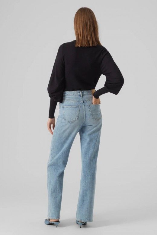 Camisola Mulher HOLLLYKARISPUFF Gola VERO MODA Camisola Mulher HOLLLYKARISPUFF Gola VERO MODA