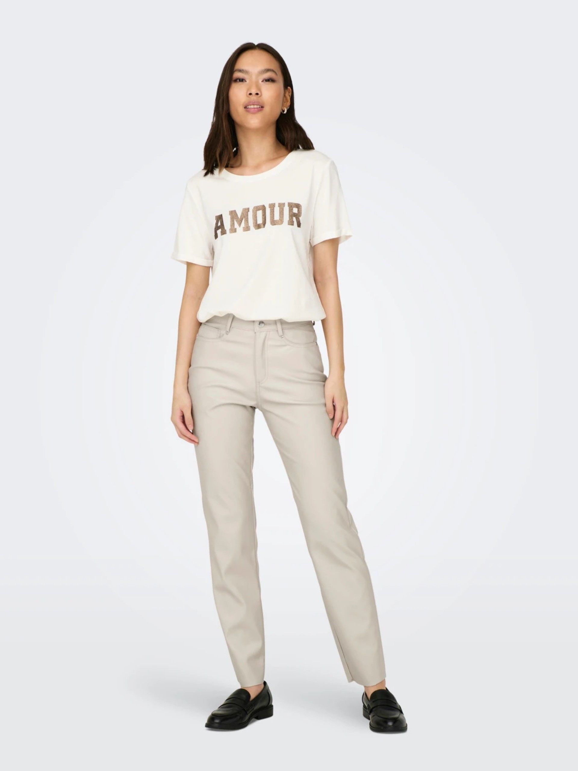 Calça Mulher EMILY FAUX LEATHER ONLY