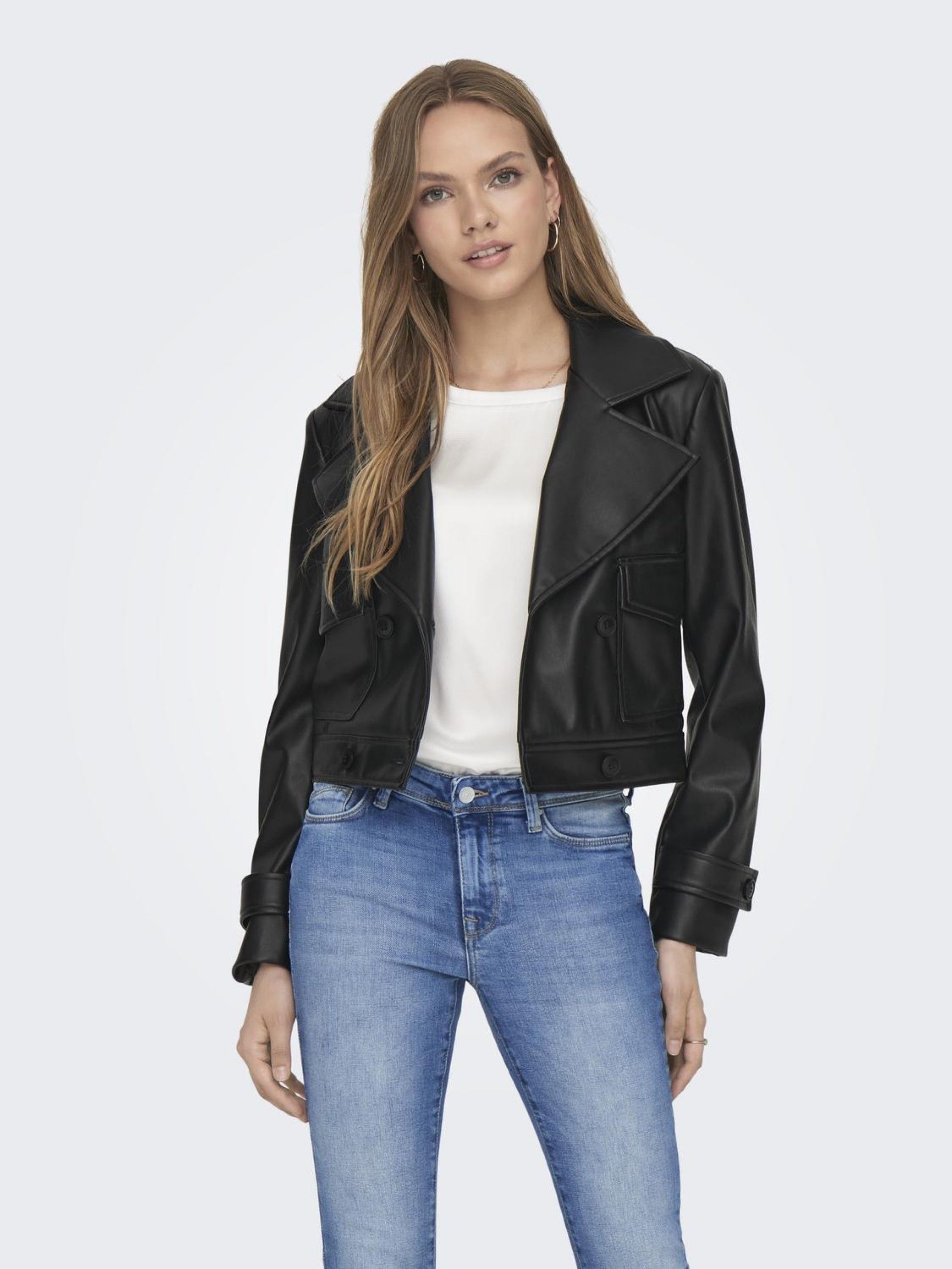 Casaco Mulher KIM Faux Leather ONLY