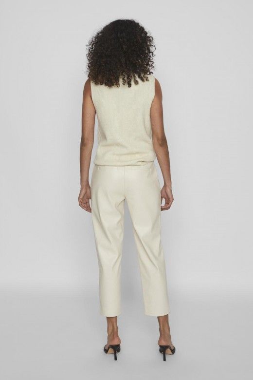 Calça Mulher Faux Leather DAGMAR RW7/8 VILA Calça Mulher Faux Leather DAGMAR RW7/8 VILA
