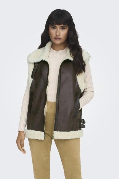 Colete Mulher BETTY Faux Suede ONLY