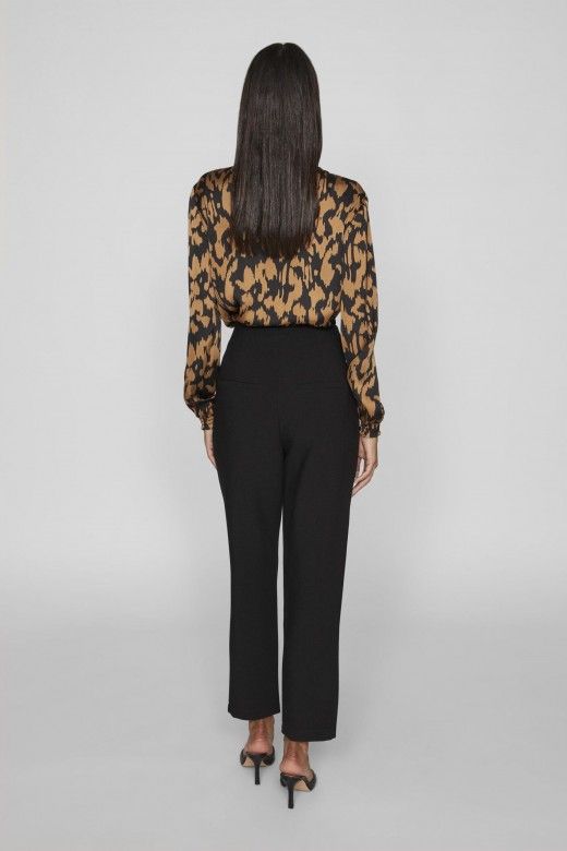 Calça Mulher WINNIE WIDE Fit Buttons VILA Calça Mulher WINNIE WIDE Fit Buttons VILA