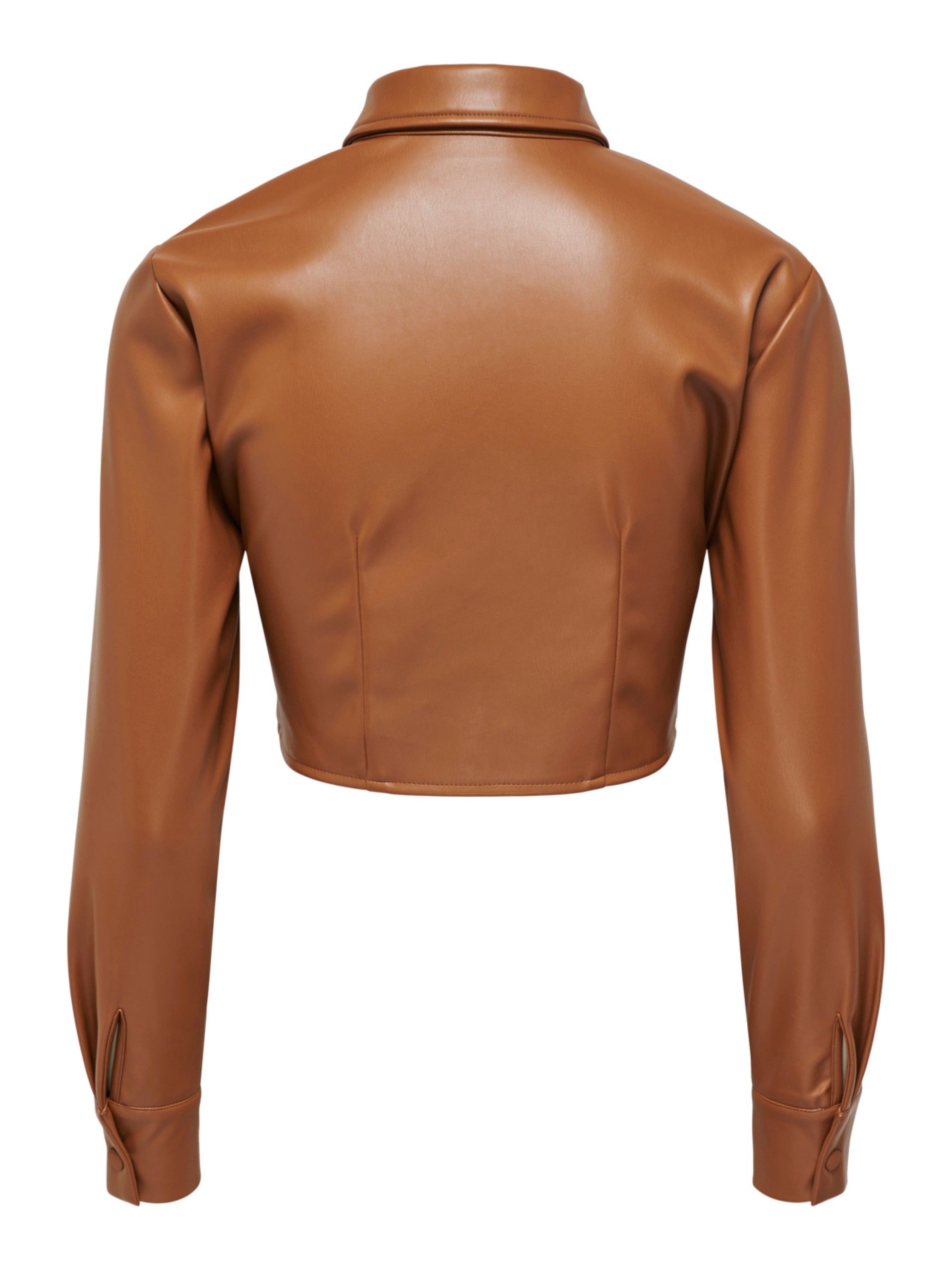 Blusa MIA Faux Leather Camisa ONLY