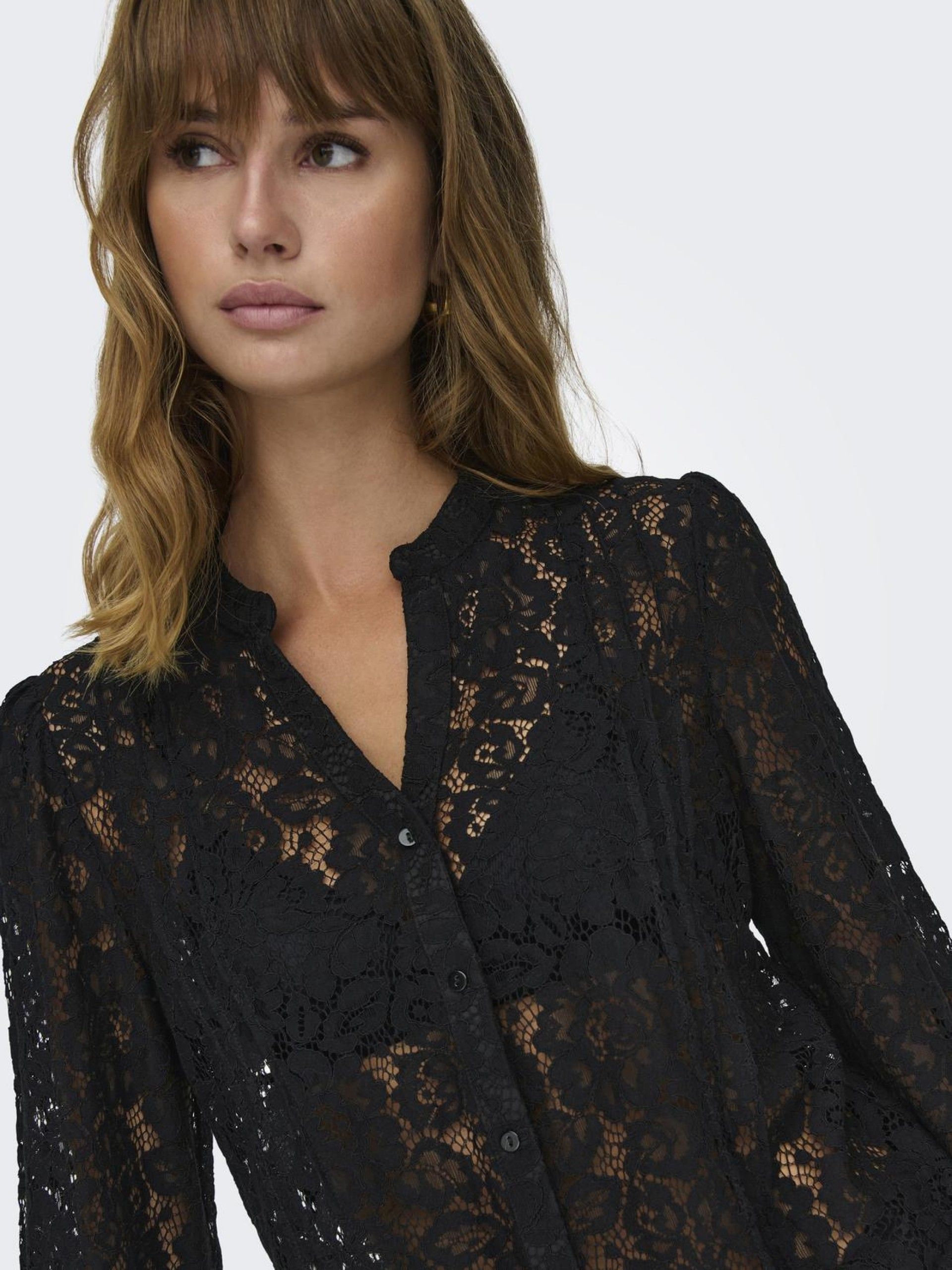 Blusa KRIZIA V Renda ONLY