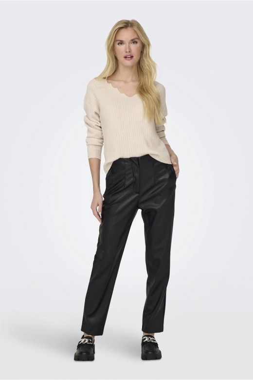 Calça Mulher Faux Leather RAVEN-IDINA ONLY Calça Mulher Faux Leather RAVEN-IDINA ONLY