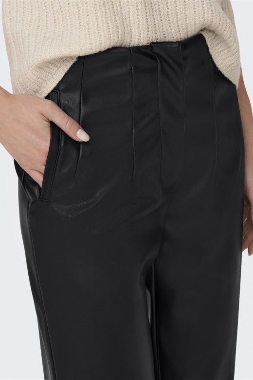 Calça Mulher Faux Leather RAVEN-IDINA ONLY Calça Mulher Faux Leather RAVEN-IDINA ONLY