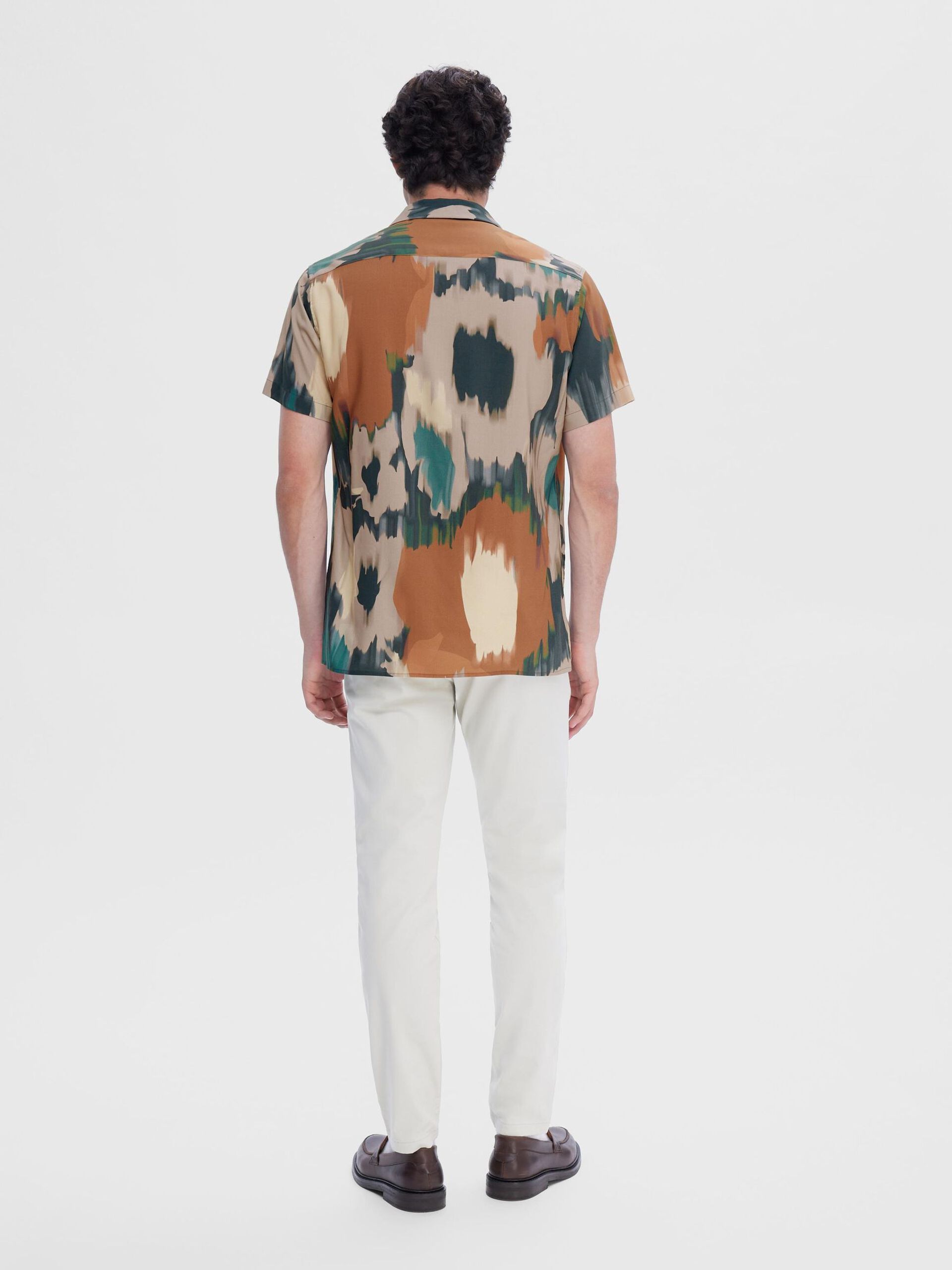 Camisa RELAXRAJESH Print Manga Curta SELECTED