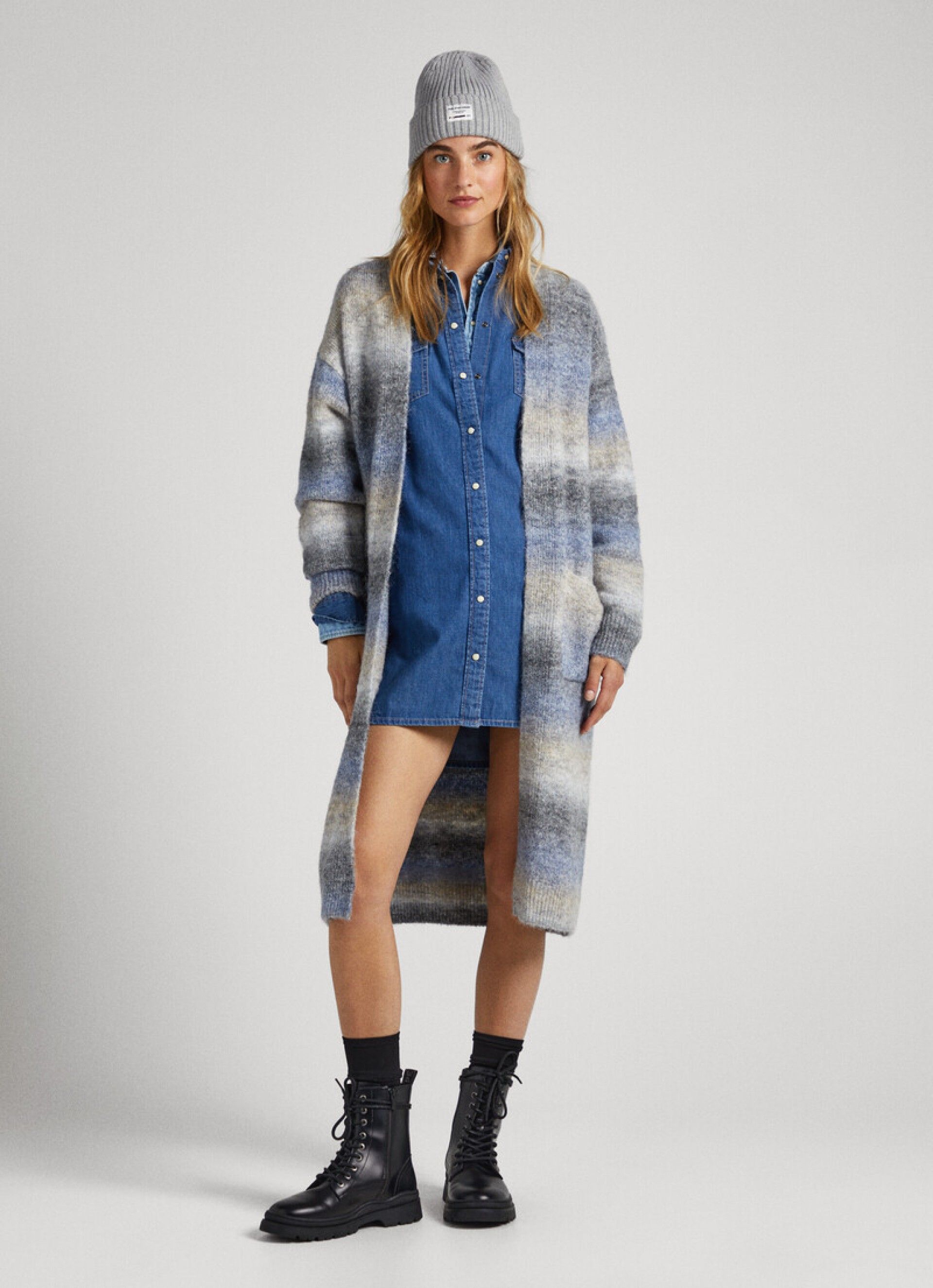 Casaco Mulher Malha V EDITH Pepe Jeans