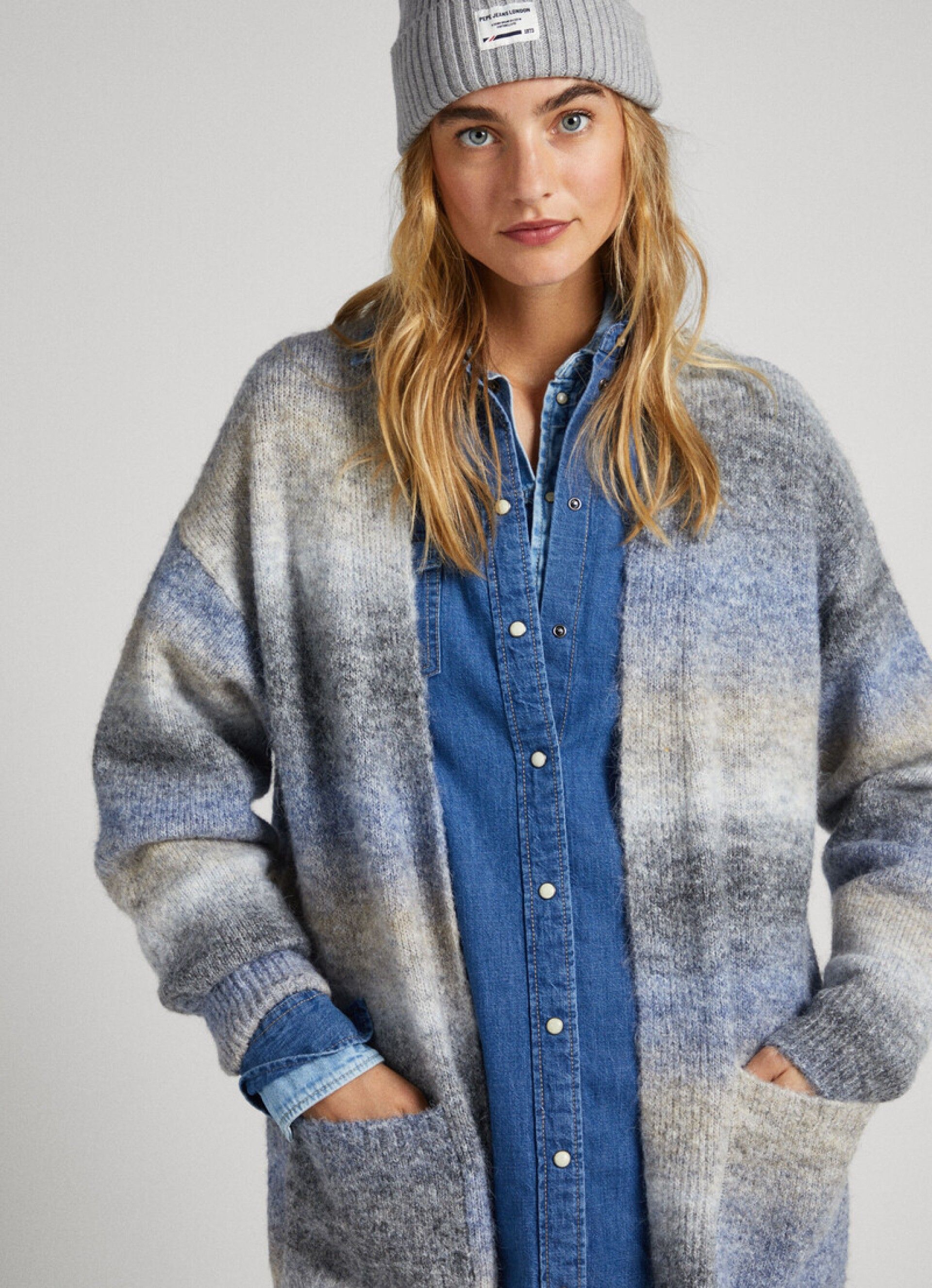 Casaco Mulher Malha V EDITH Pepe Jeans