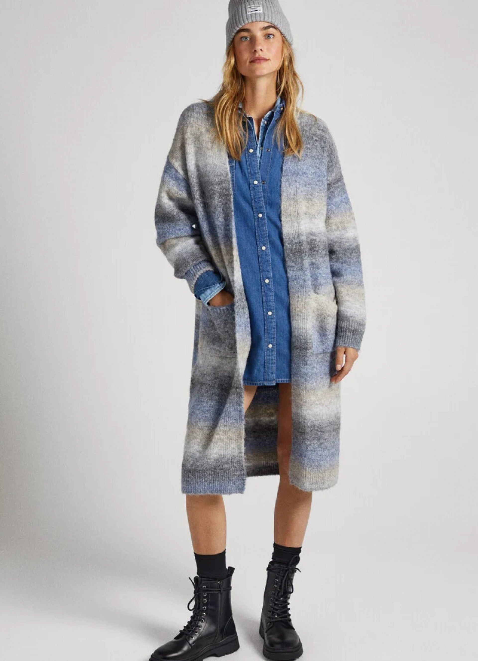 Casaco Mulher Malha V EDITH Pepe Jeans