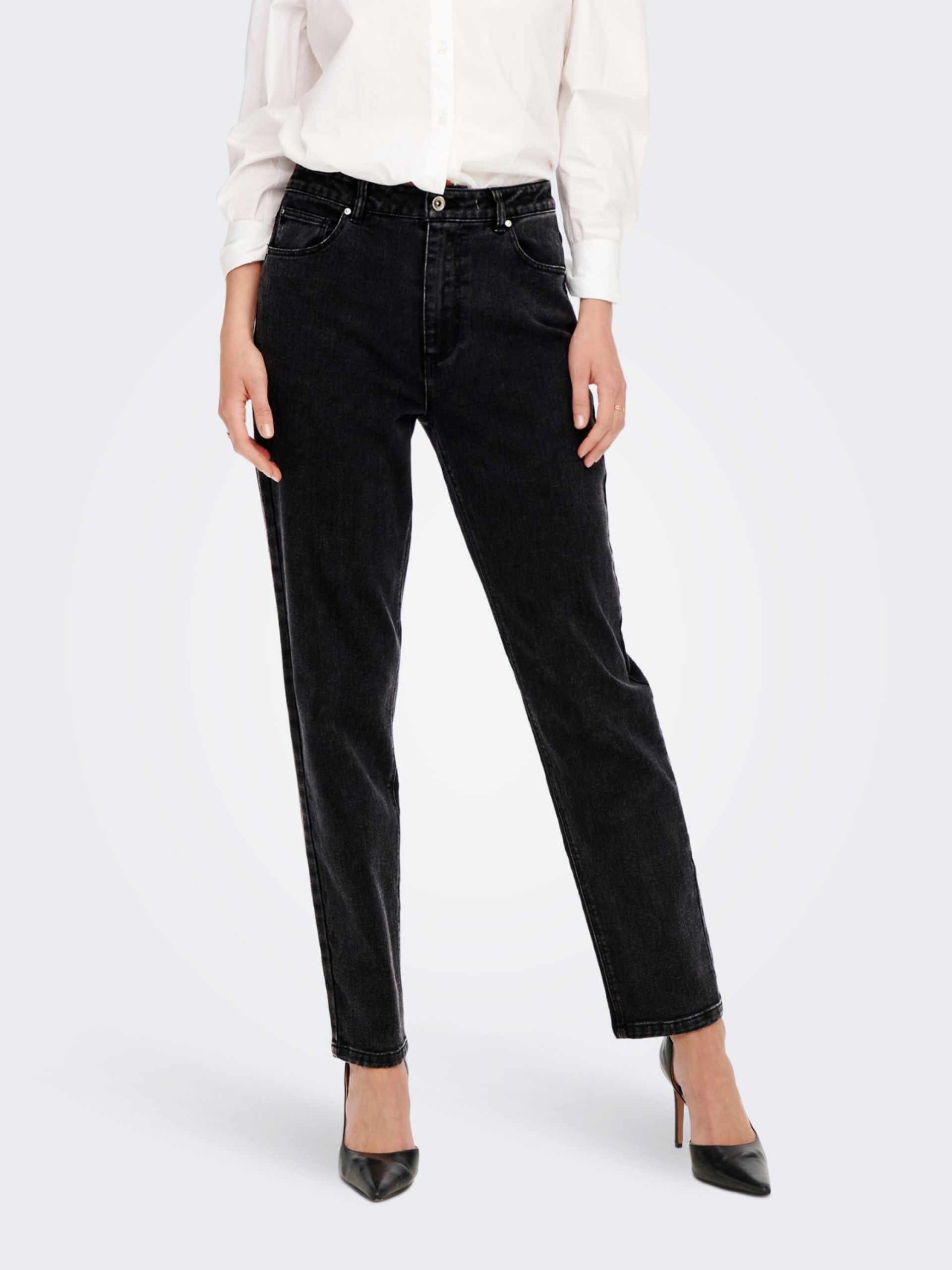 Calça Mulher Jeans ROBBIE HW MOM Longer ONLY