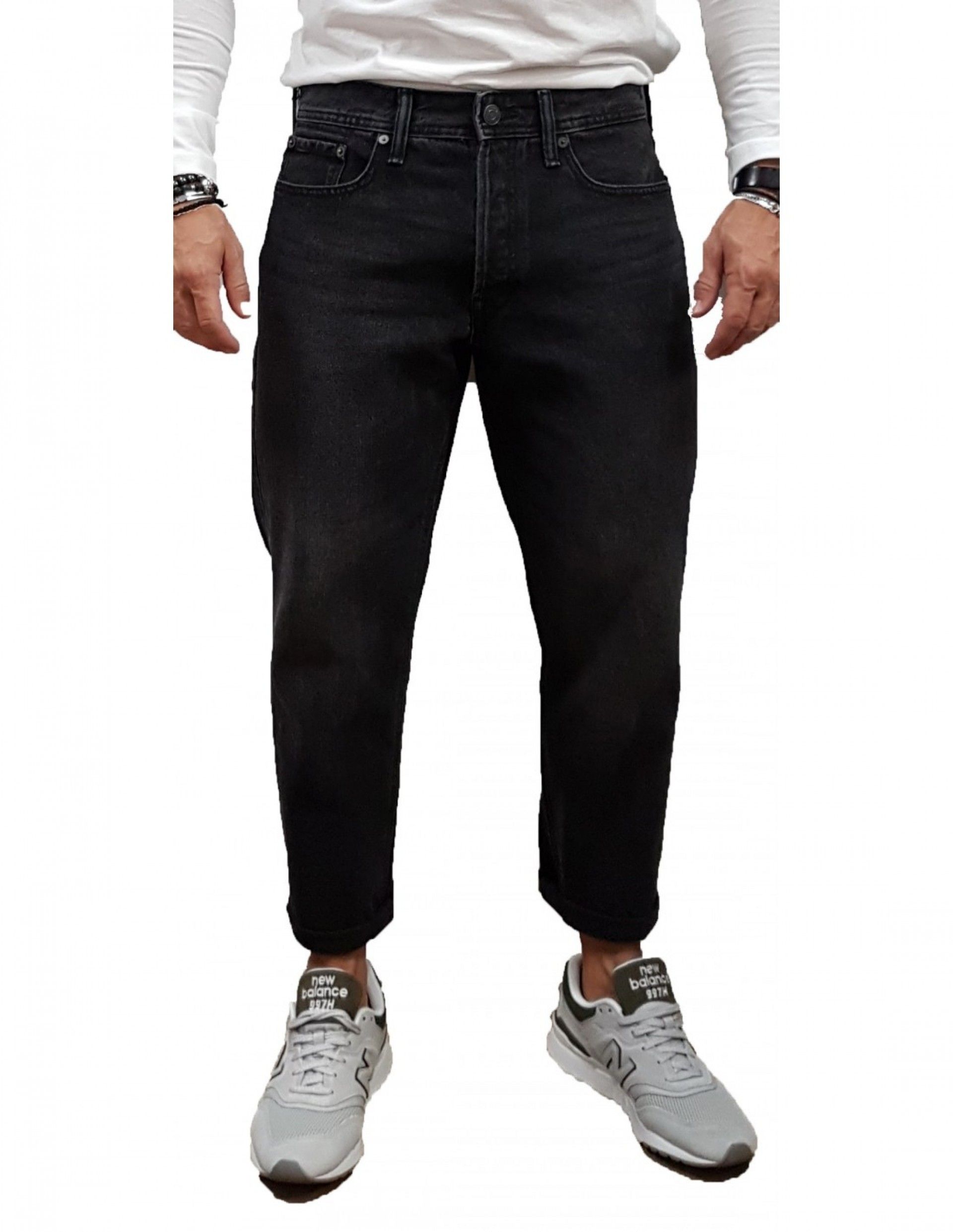 Calça Home Jeans Black FRANK Original Jack Jones